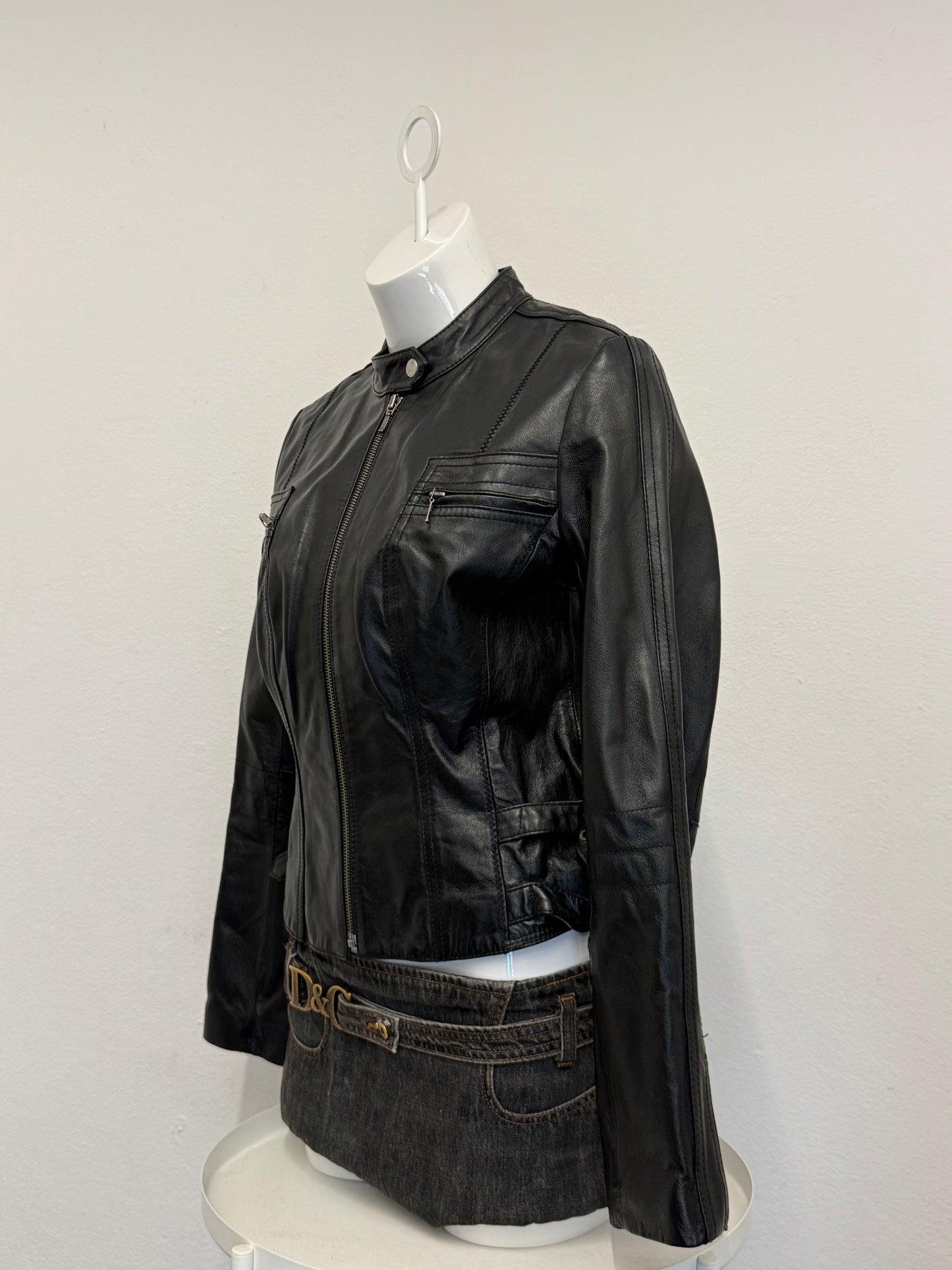 Leather Buckle Jacket (UK10)