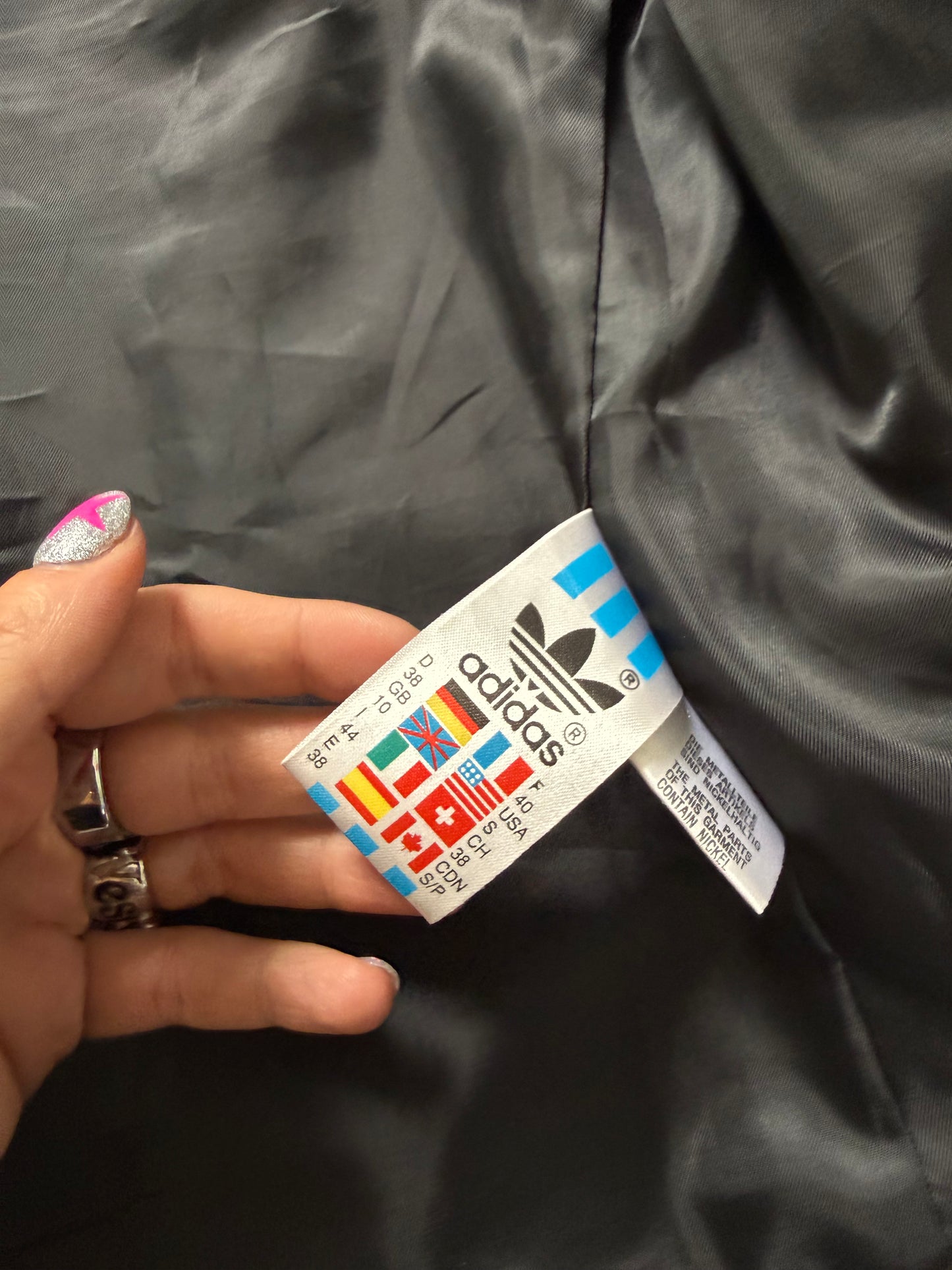 Vintage Adidas Leather Jacket (UK10)