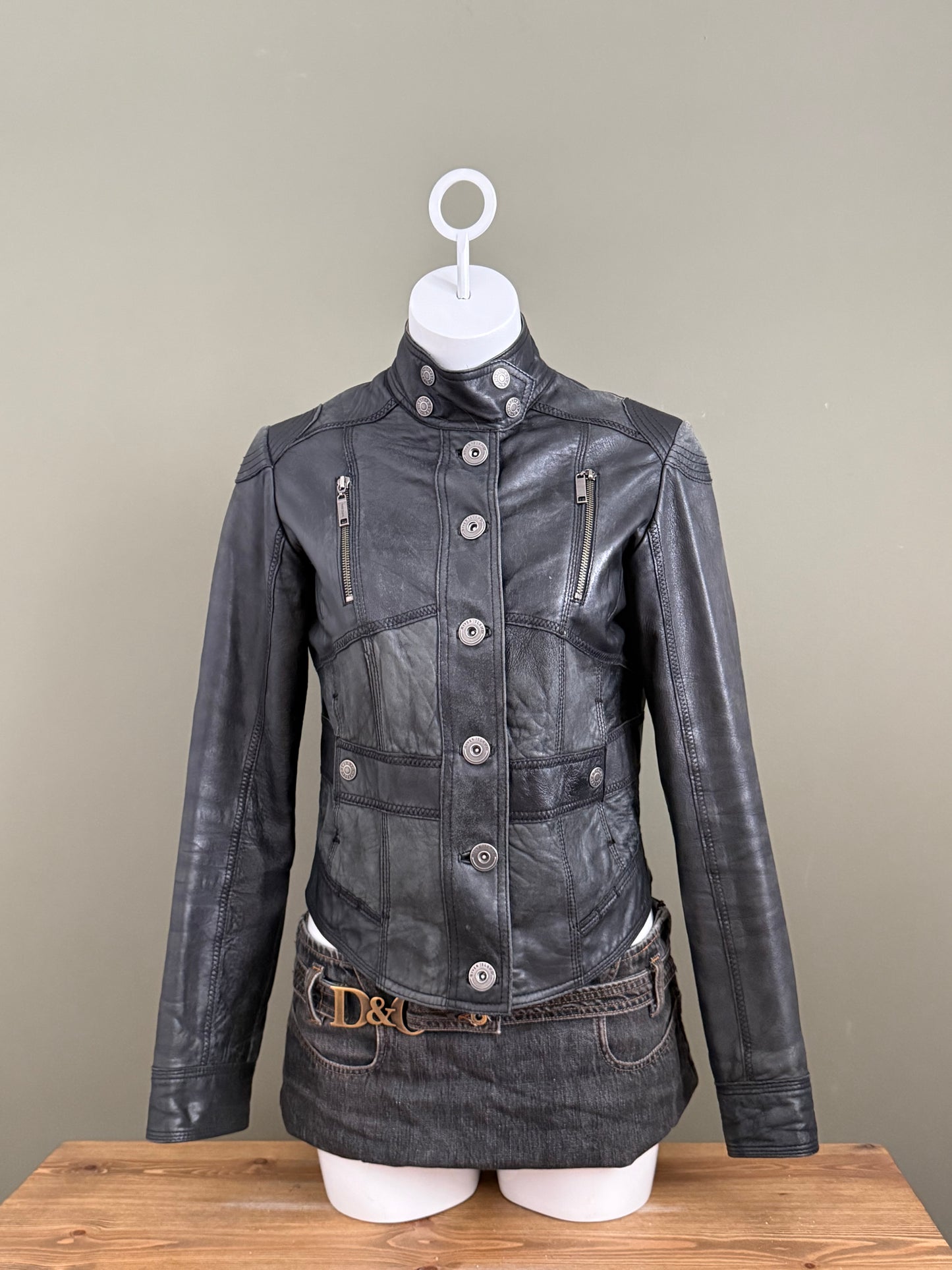 Leather Corset Jacket (UK12)