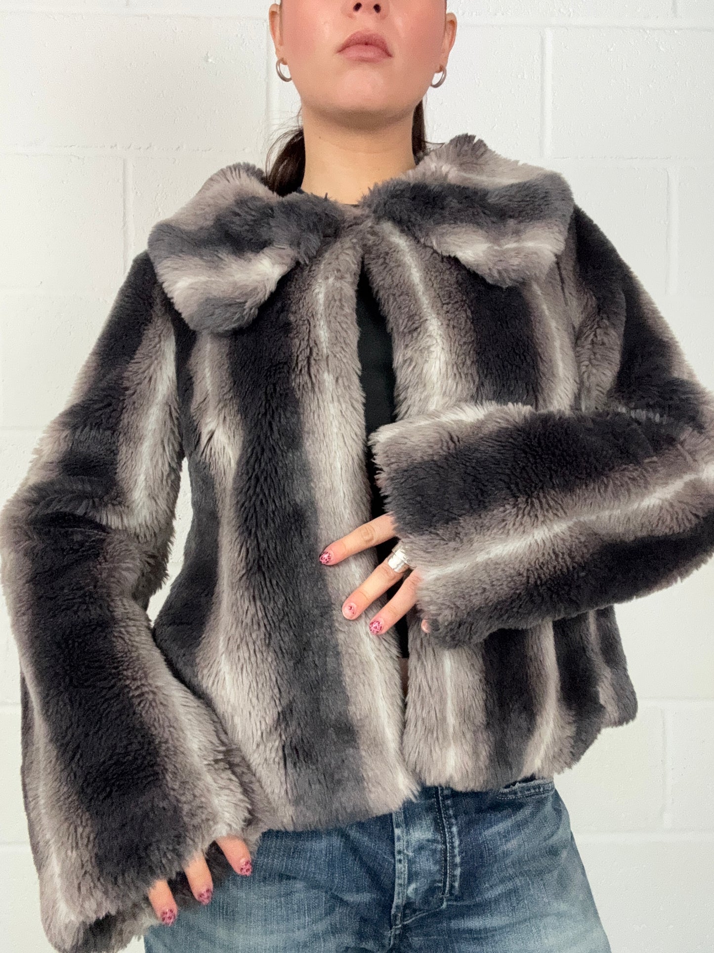 Faux Fur Jacket (M)