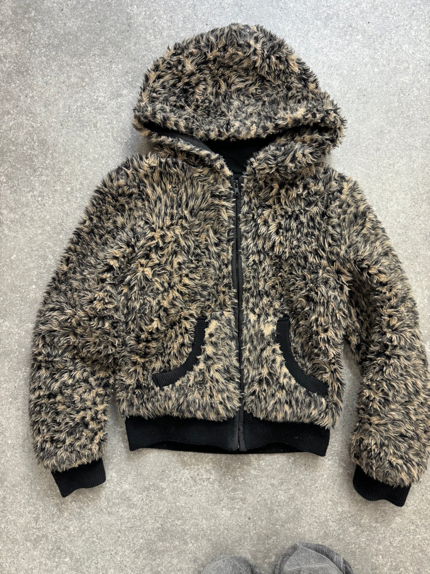 Faux Fur Leopard Jacket (UK10)