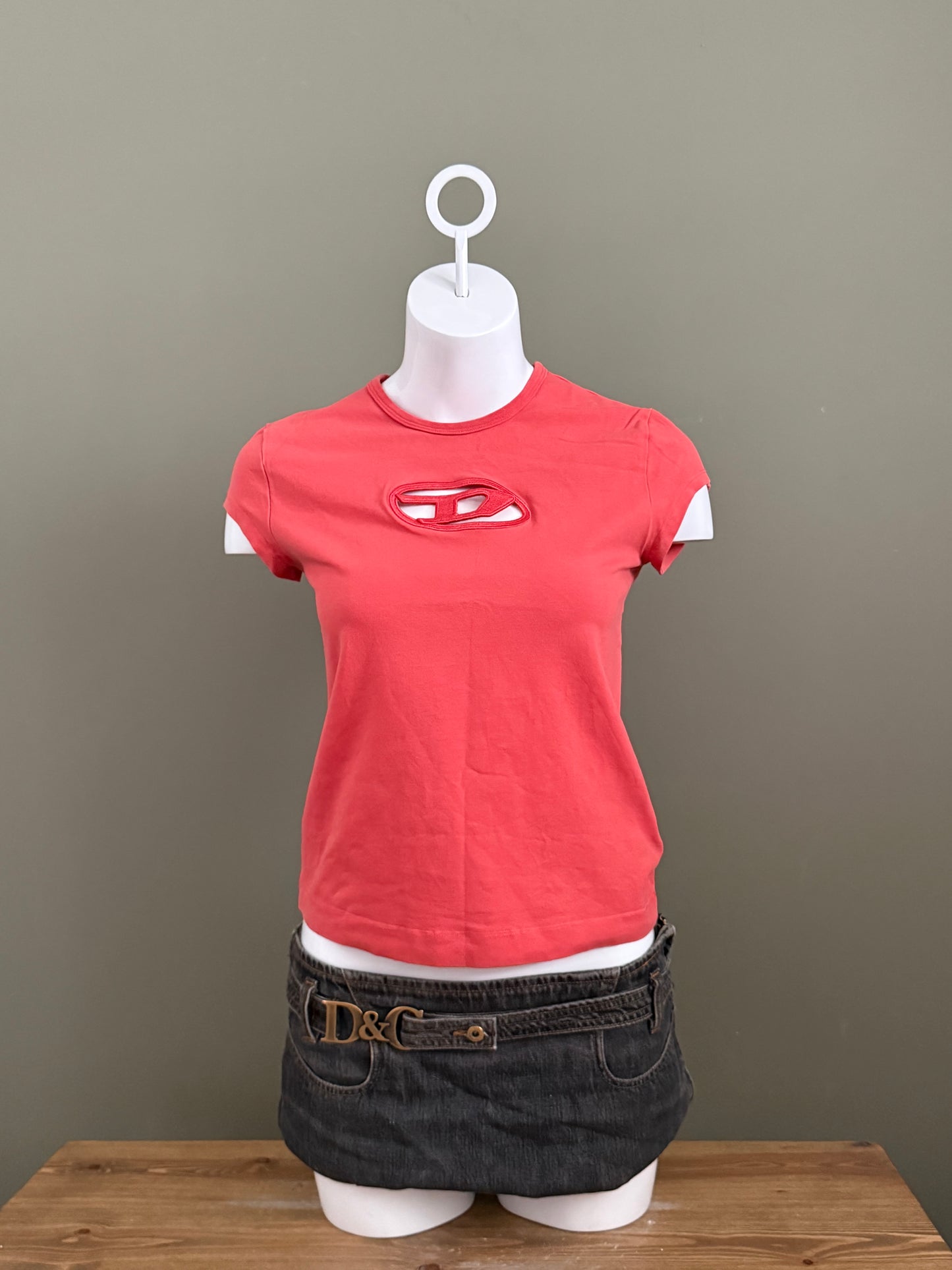 Diesel Cut Out Baby Tee (L)