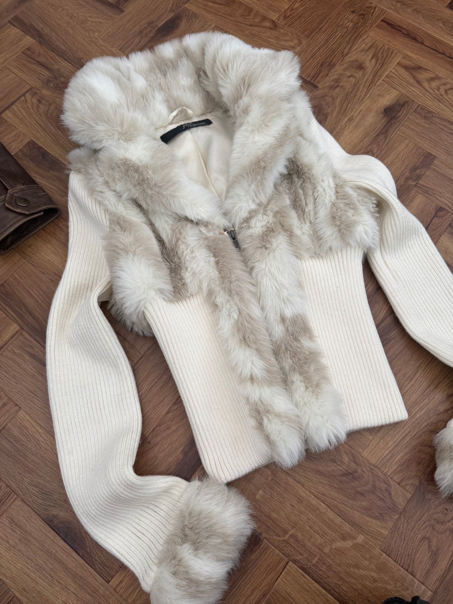 Jane Norman Faux Fur Fitted Jacket (UK12)