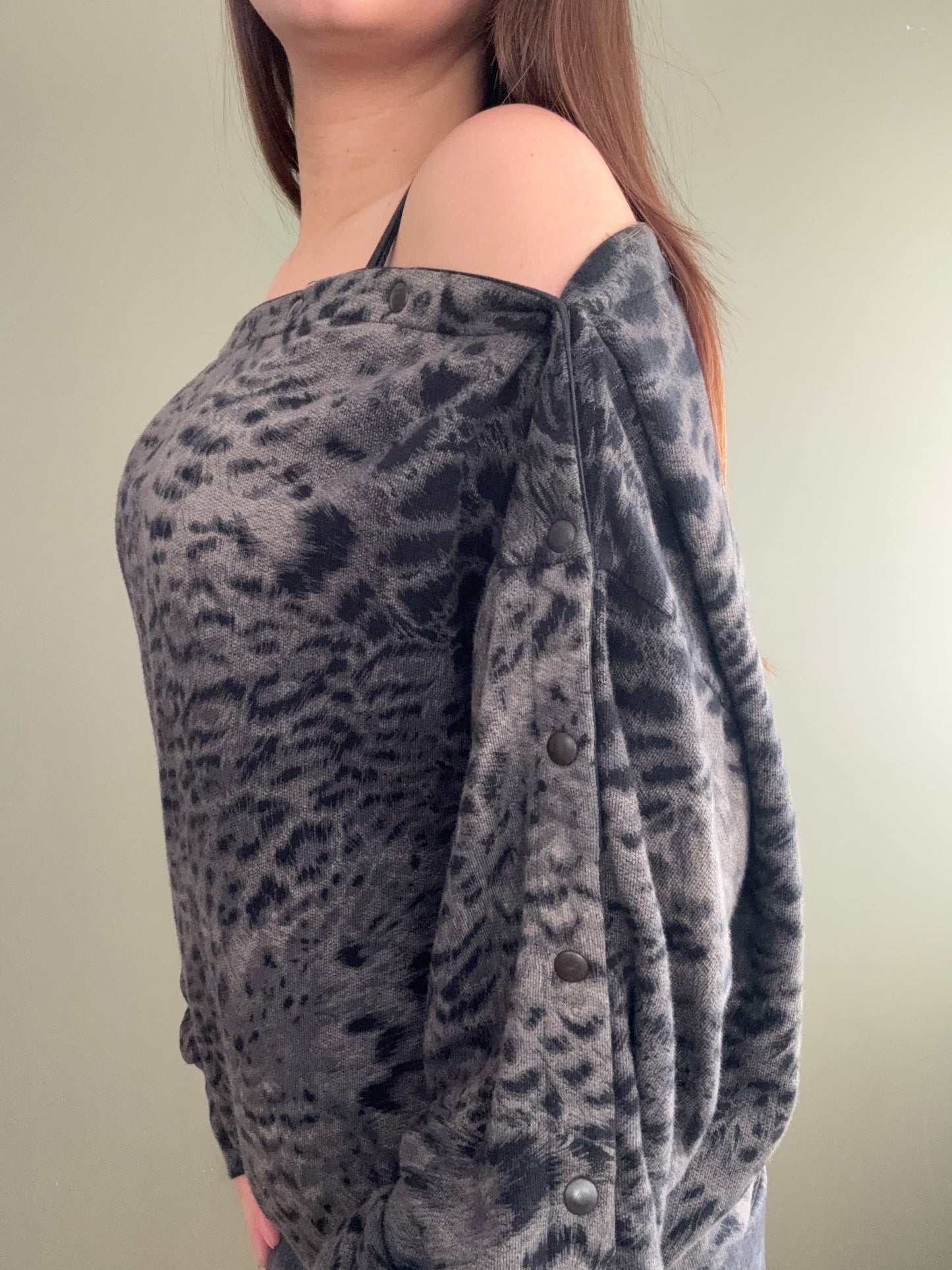 Allsaints Batwing Popper Jumper (S)