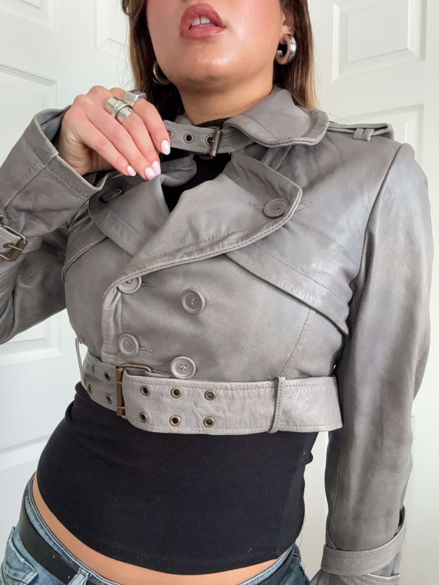 Allsaints 2 in 1 Leather Jacket (UK10)