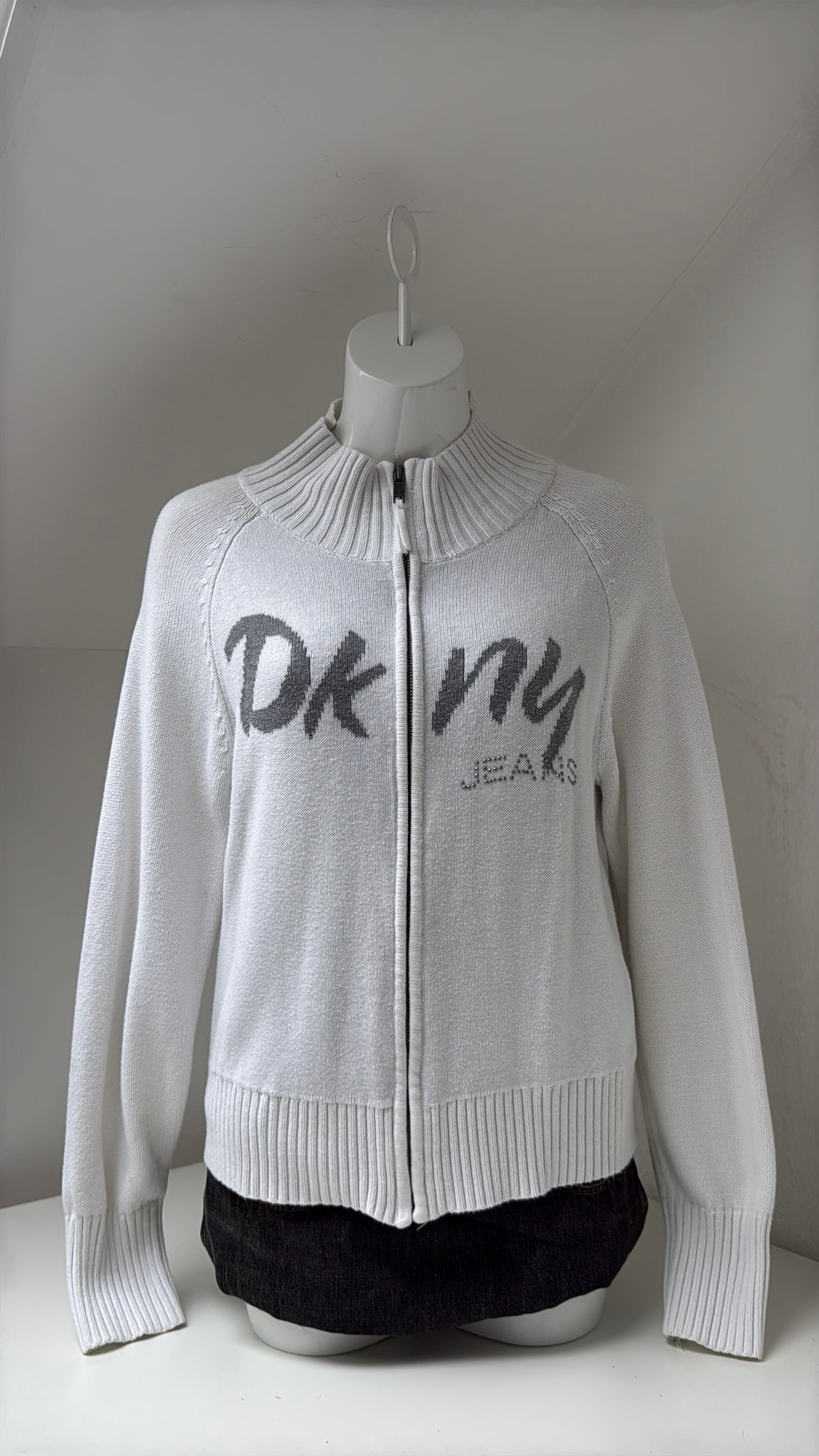 DKNY Knit Zip Jumper (L)