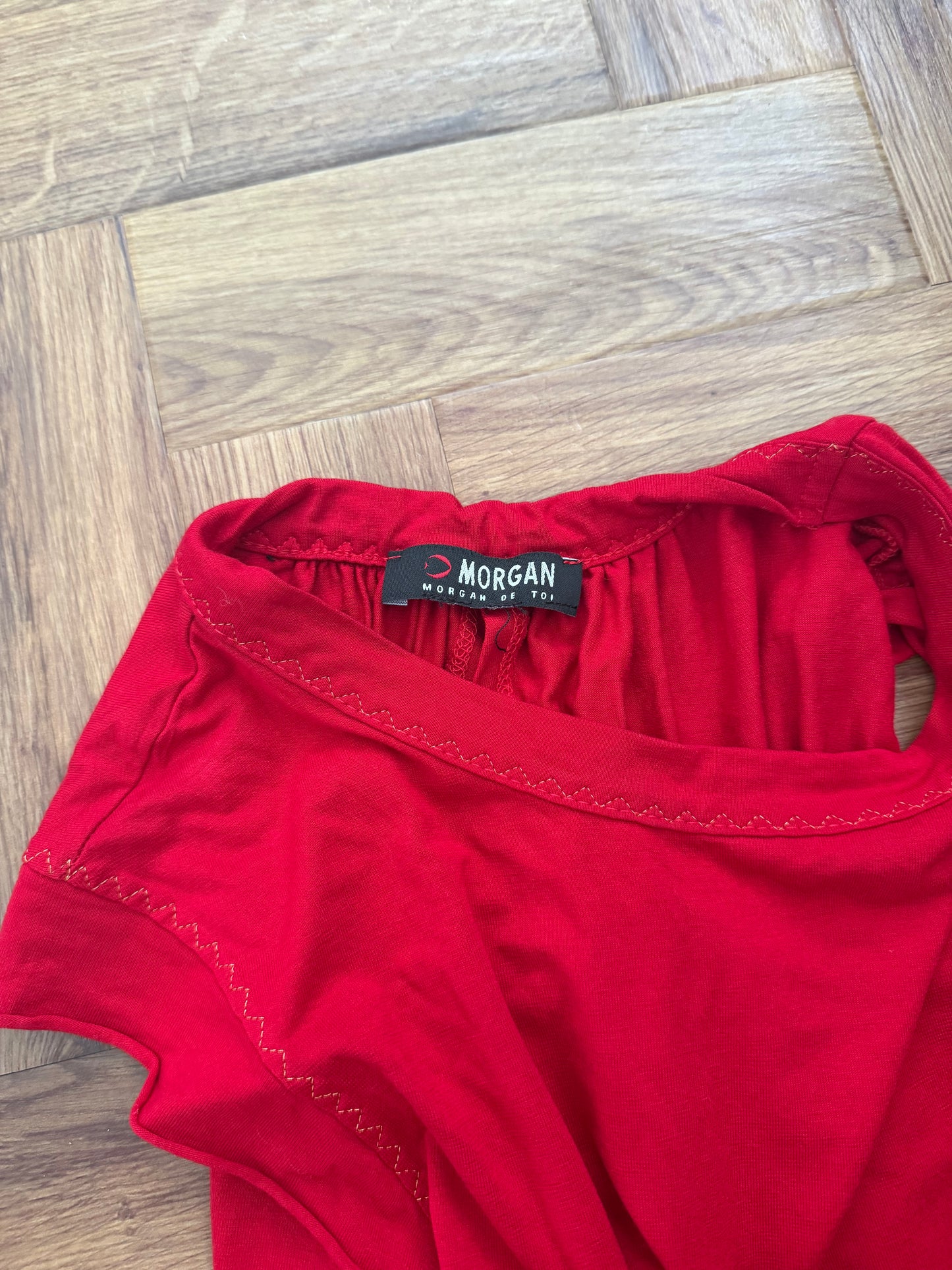 Morgan De Toi Red Tie Top (S)