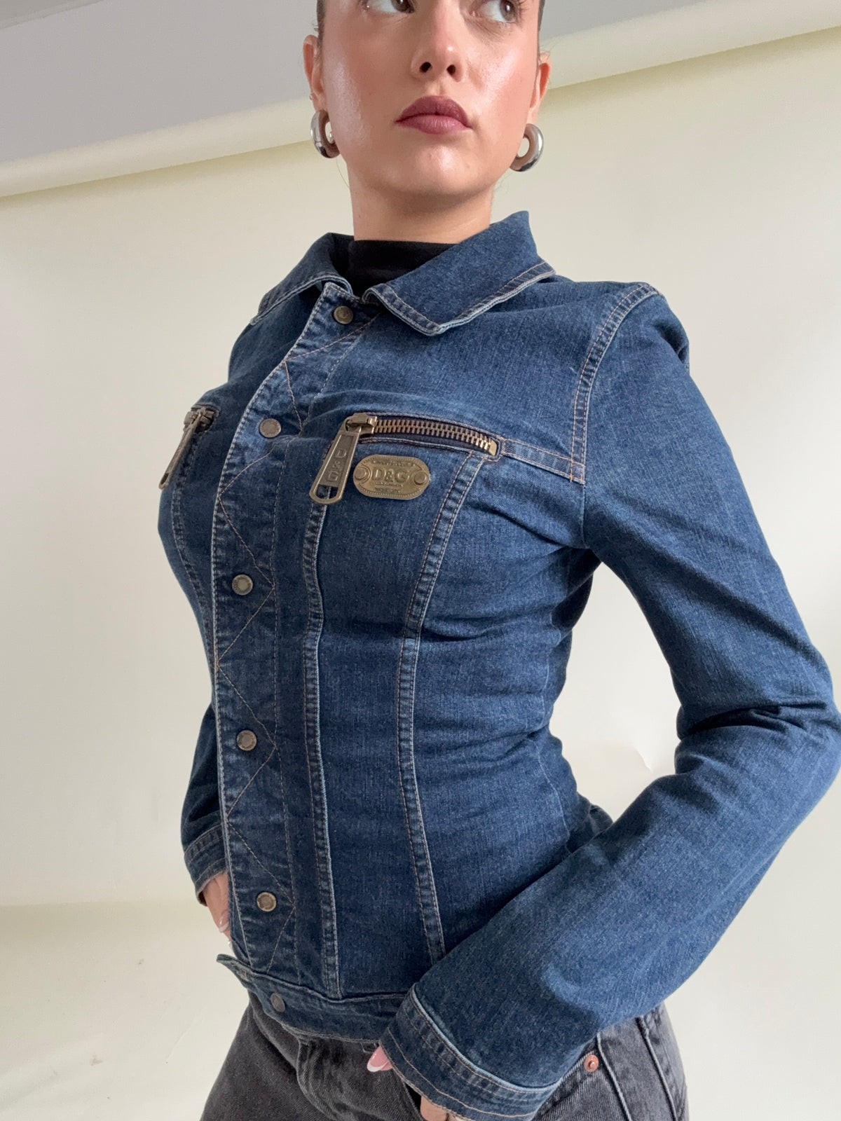 Vintage Dolce & Gabbana Fitted Denim Jacket (M)