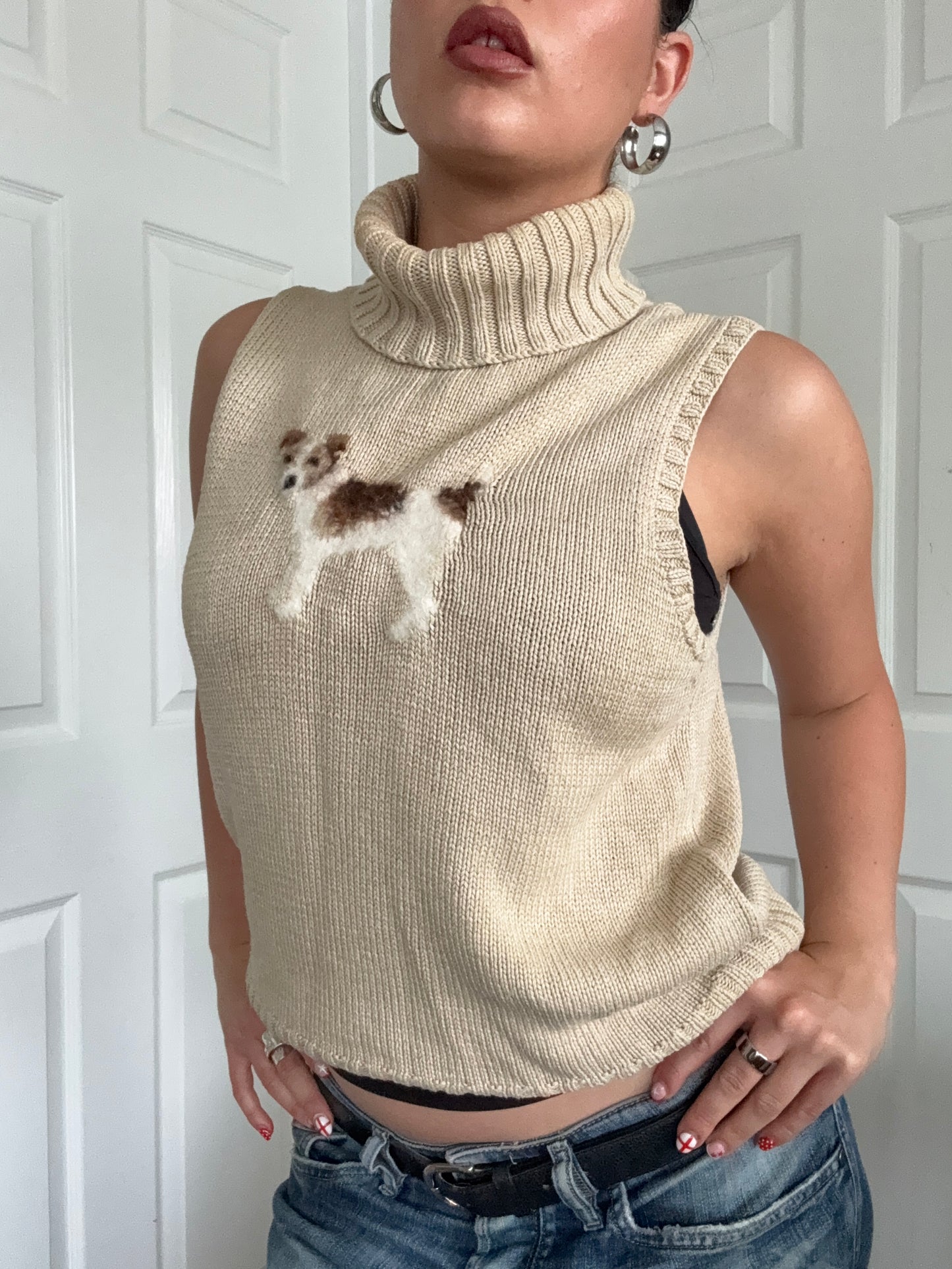 Ralph Lauren Knit Dog Top (M)