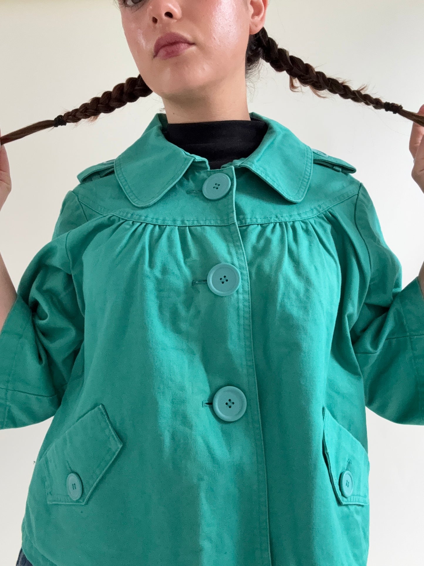 Oasis Teal Peacoat (UK12)
