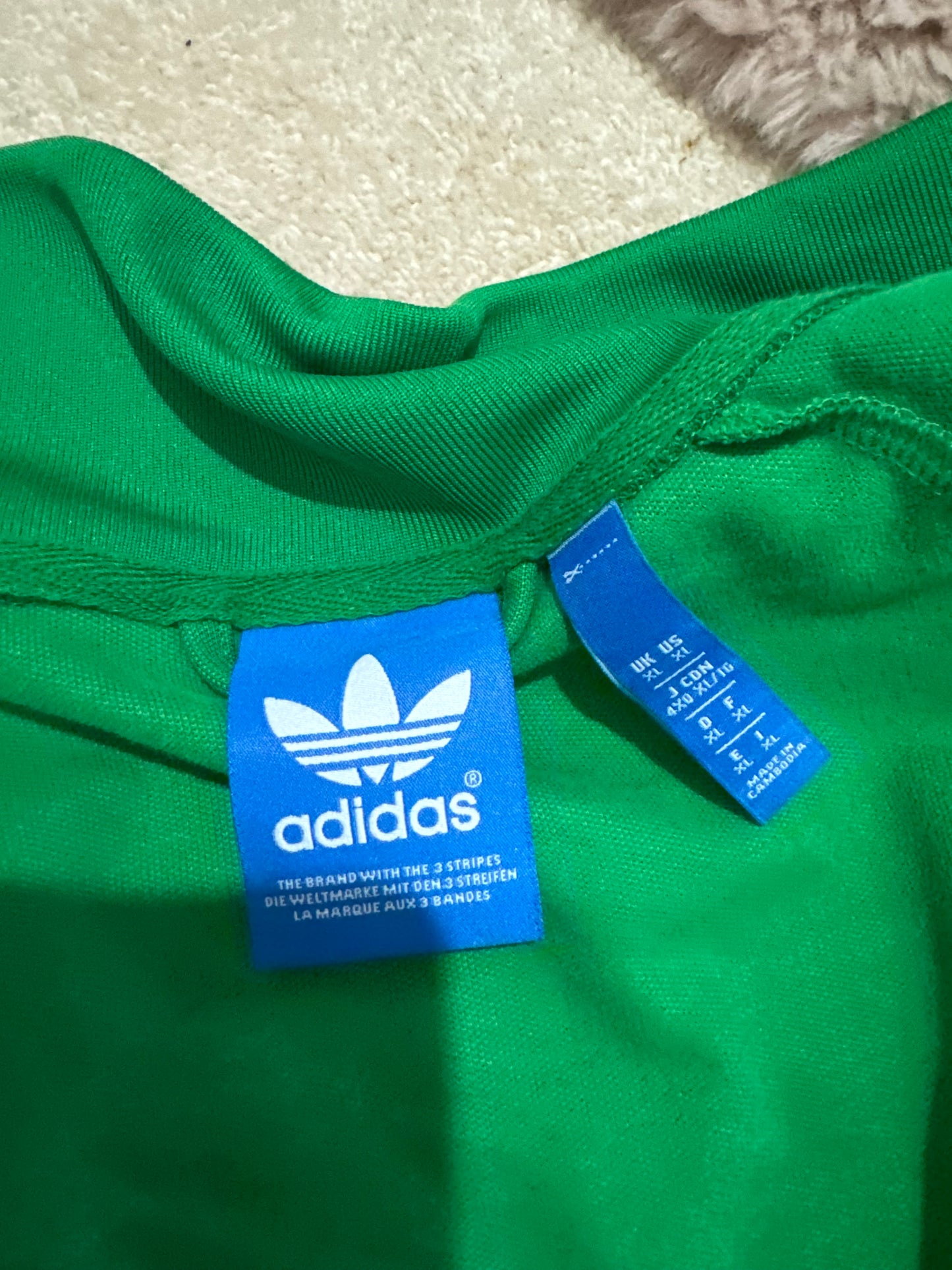 Adidas Green Tracksuit Top