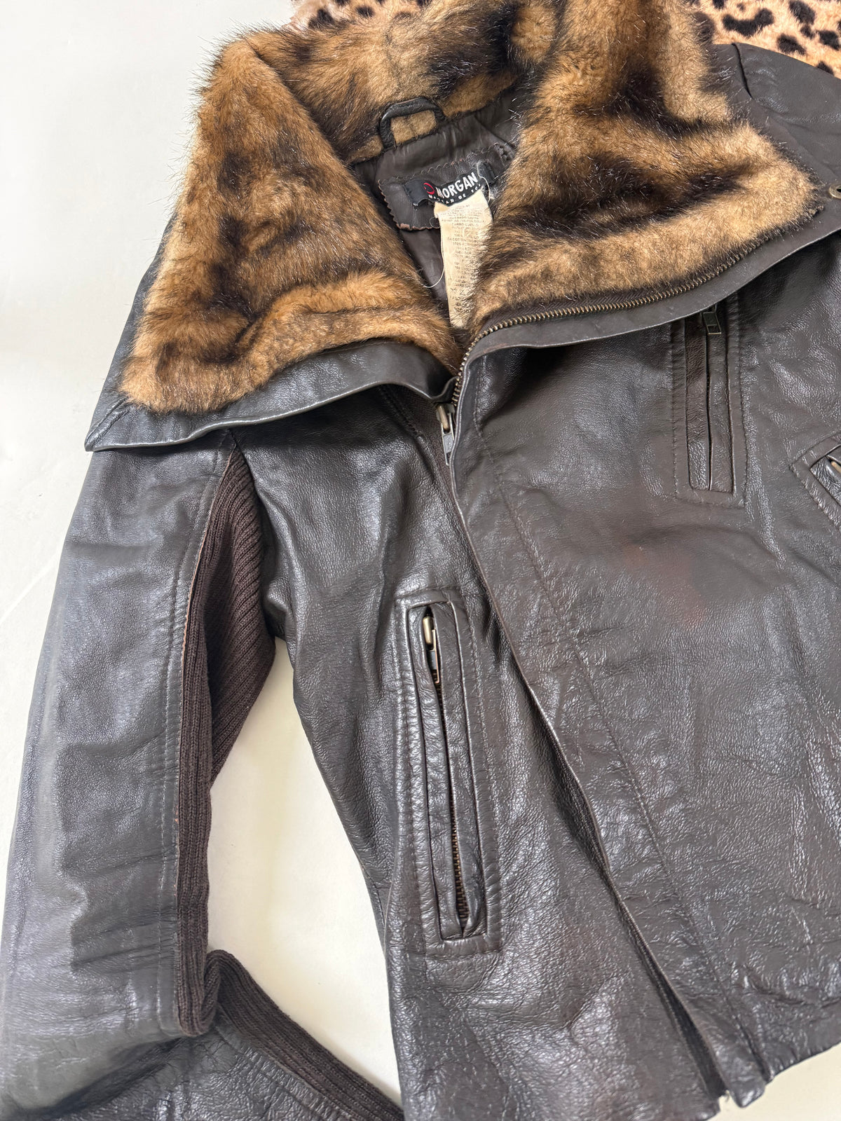 Morgan De Toi Leather Asymmetric Jacket (XS)