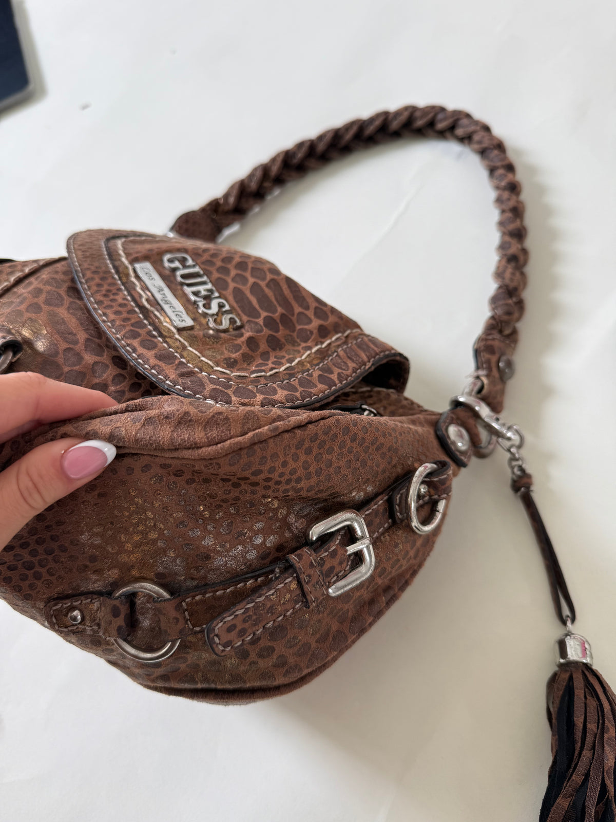 Guess Animal Print Shoulder Bag
