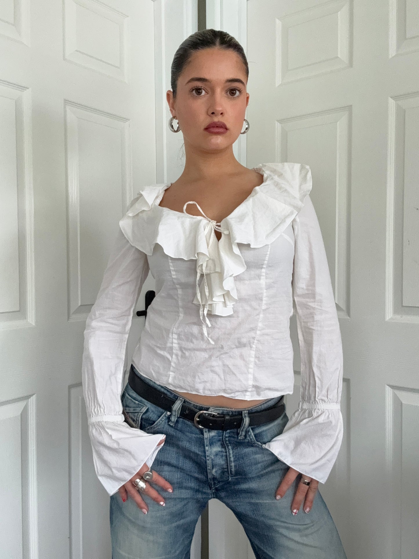 Morgan De Toi Ruffle Shirt (S)