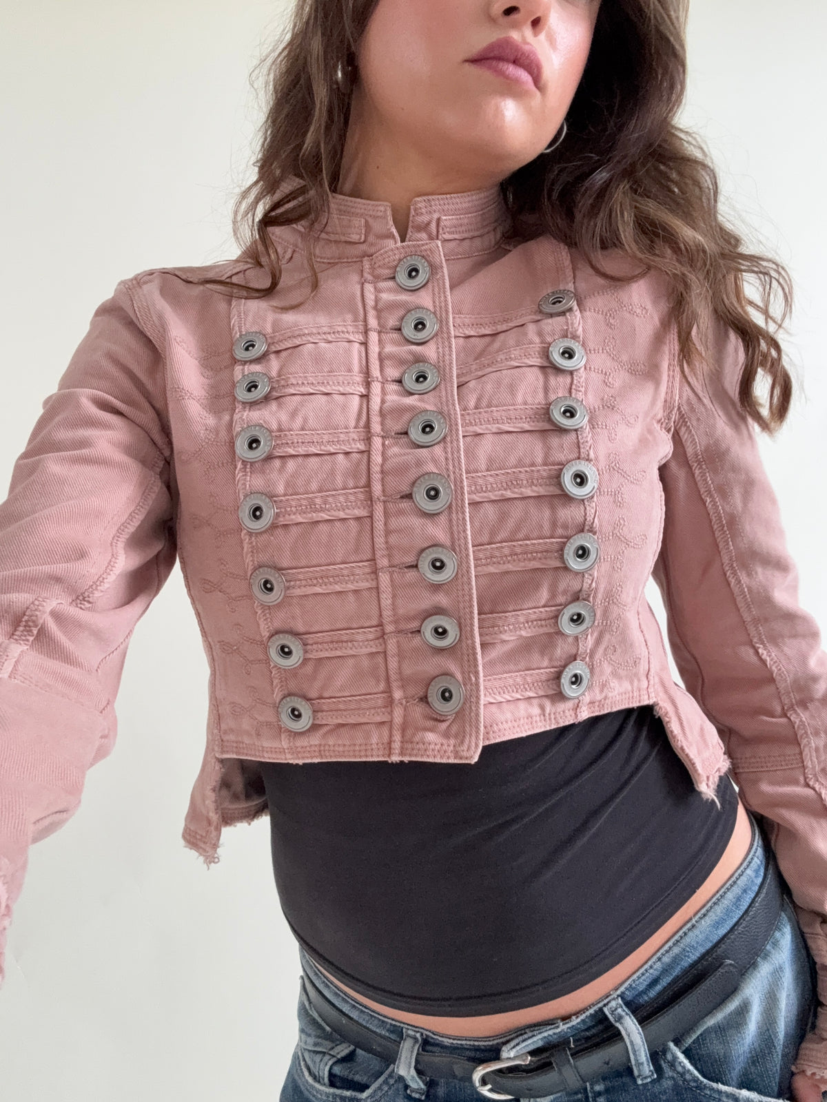Cropped Vintage Military Jacket (S)