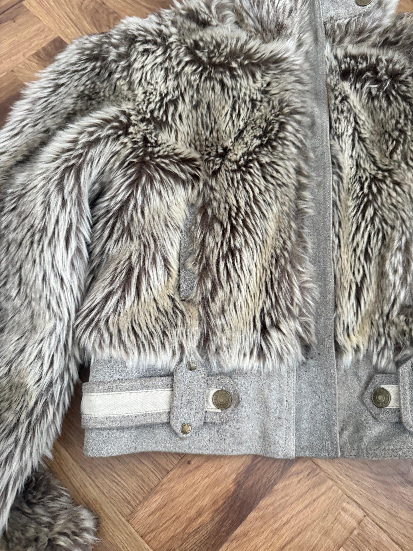 Faux Fur Bomber Jacket (UK10)