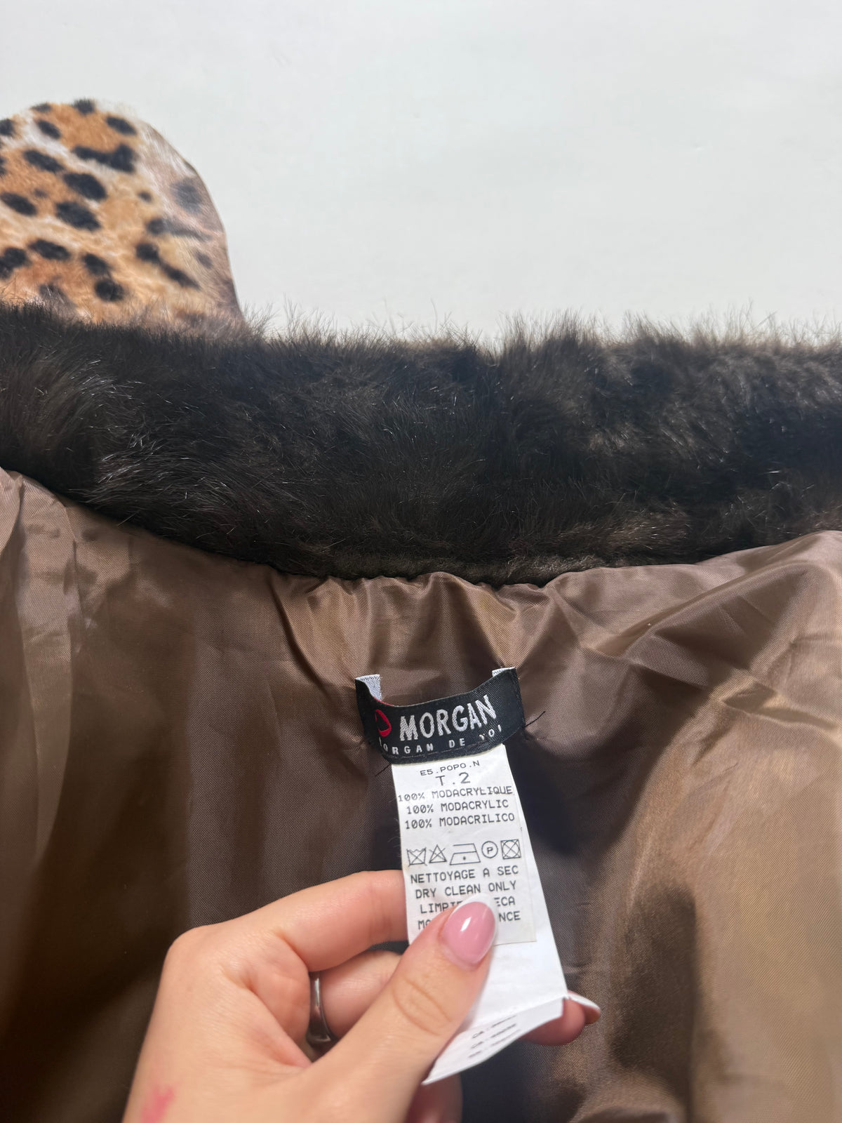 Morgan De Toi Faux Fur Bomber Jacket (S)