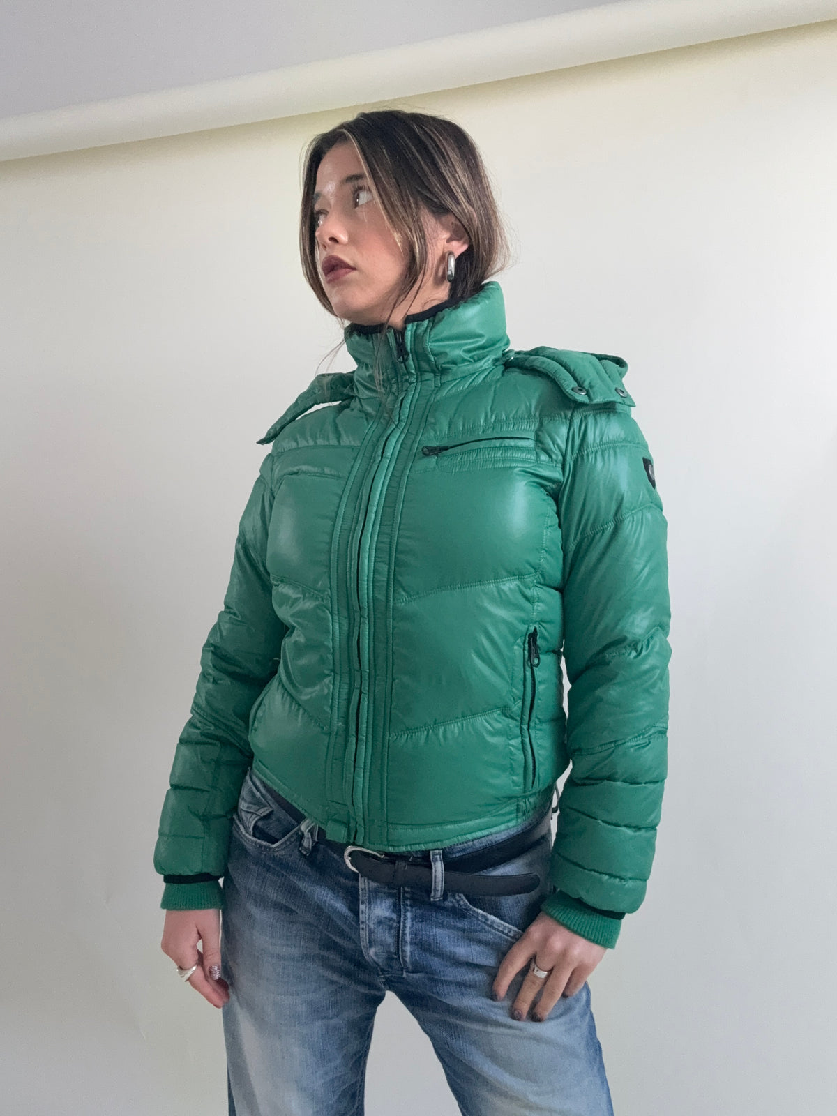 Green Diesel Puffer Jacket (L)