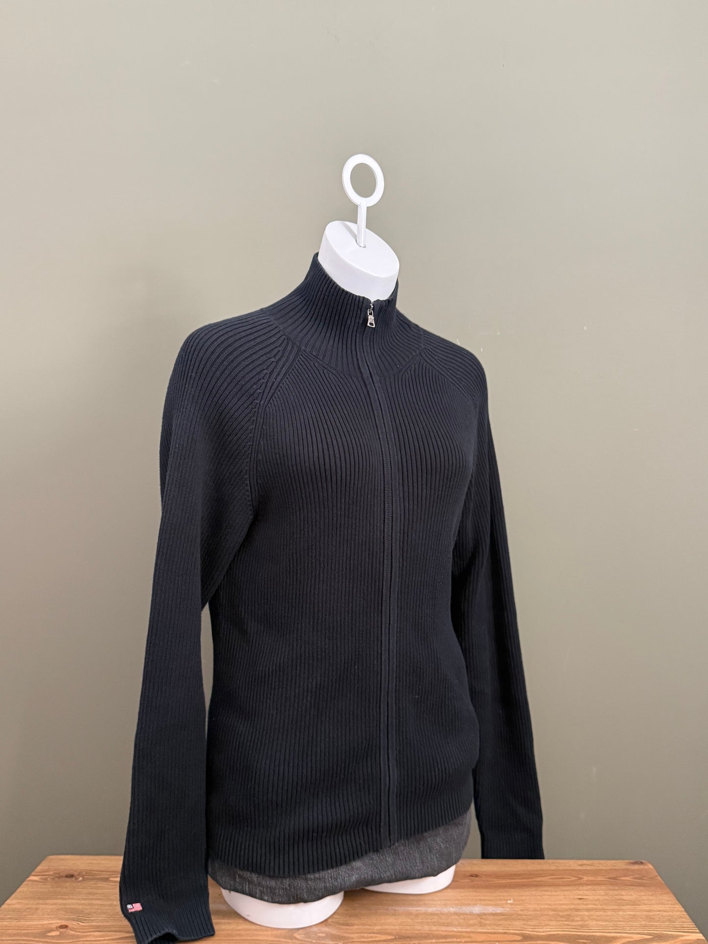 Ralph Lauren Knitted Ribbed Zip Jumper (M)