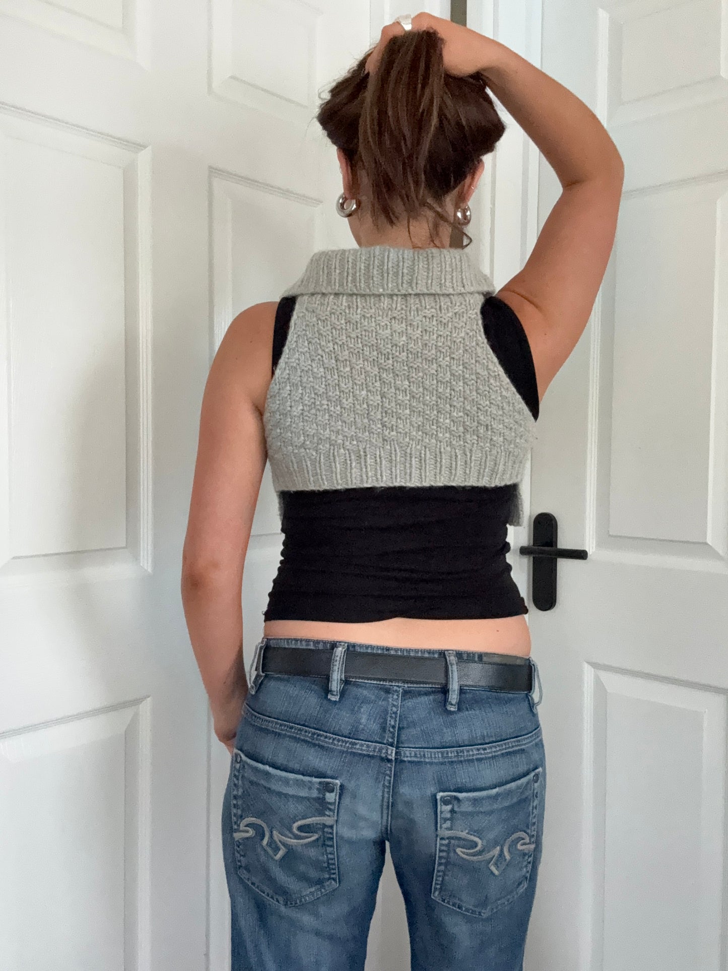 Cropped Knit Allsaints Jumper (UK10)