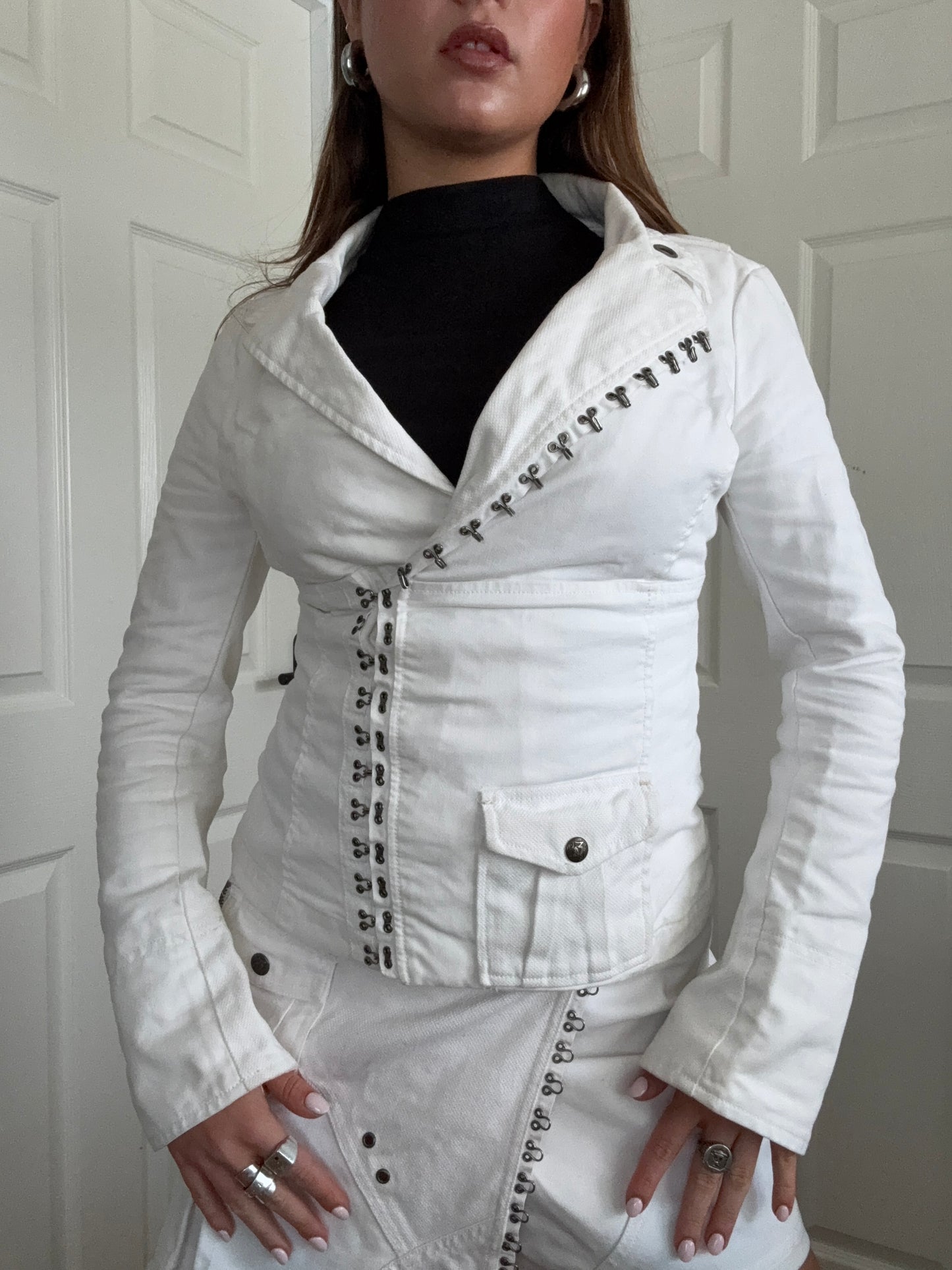 Diesel White Corset Jacket (S)