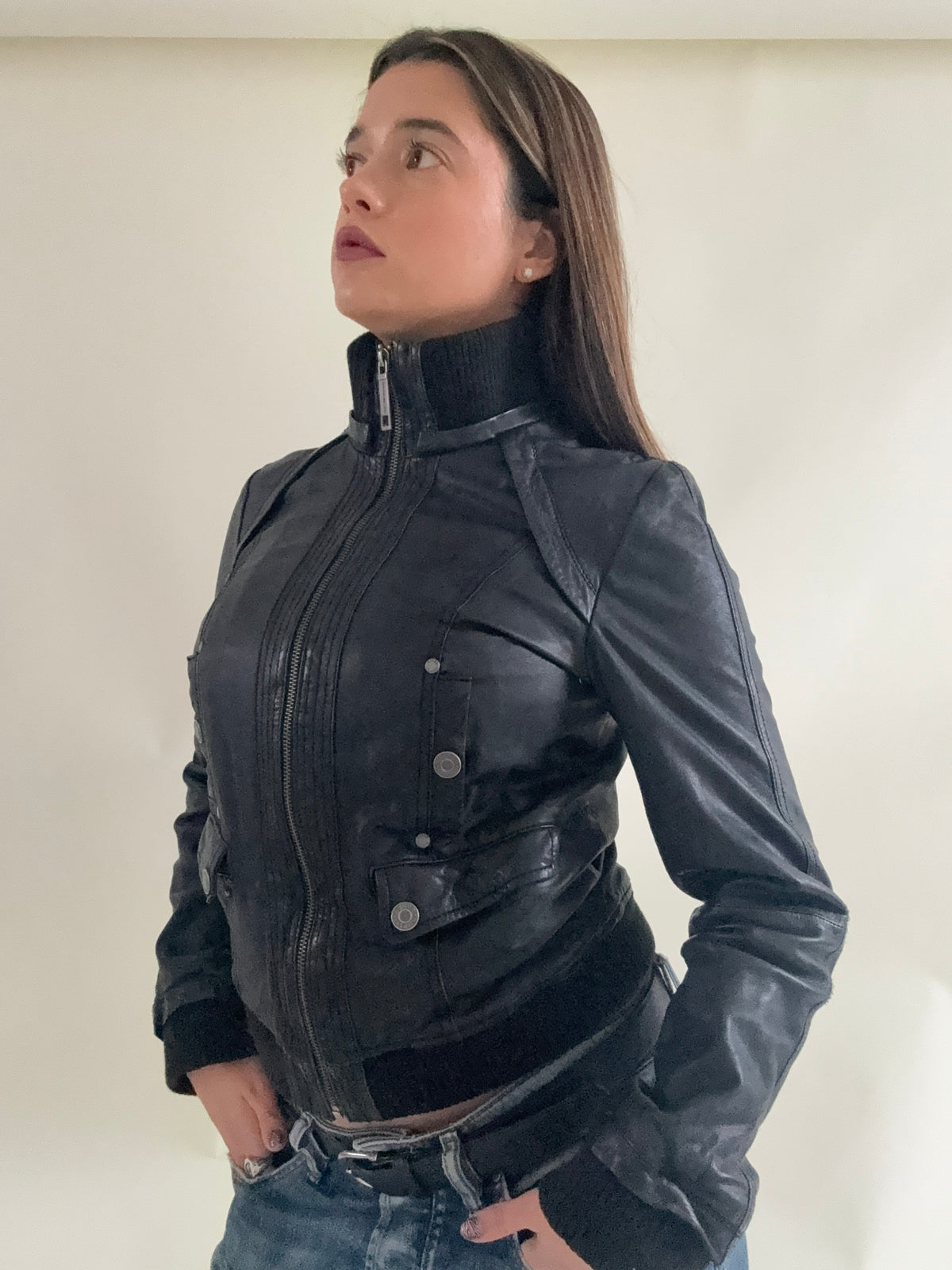 Vintage Leather Jacket (UK12)