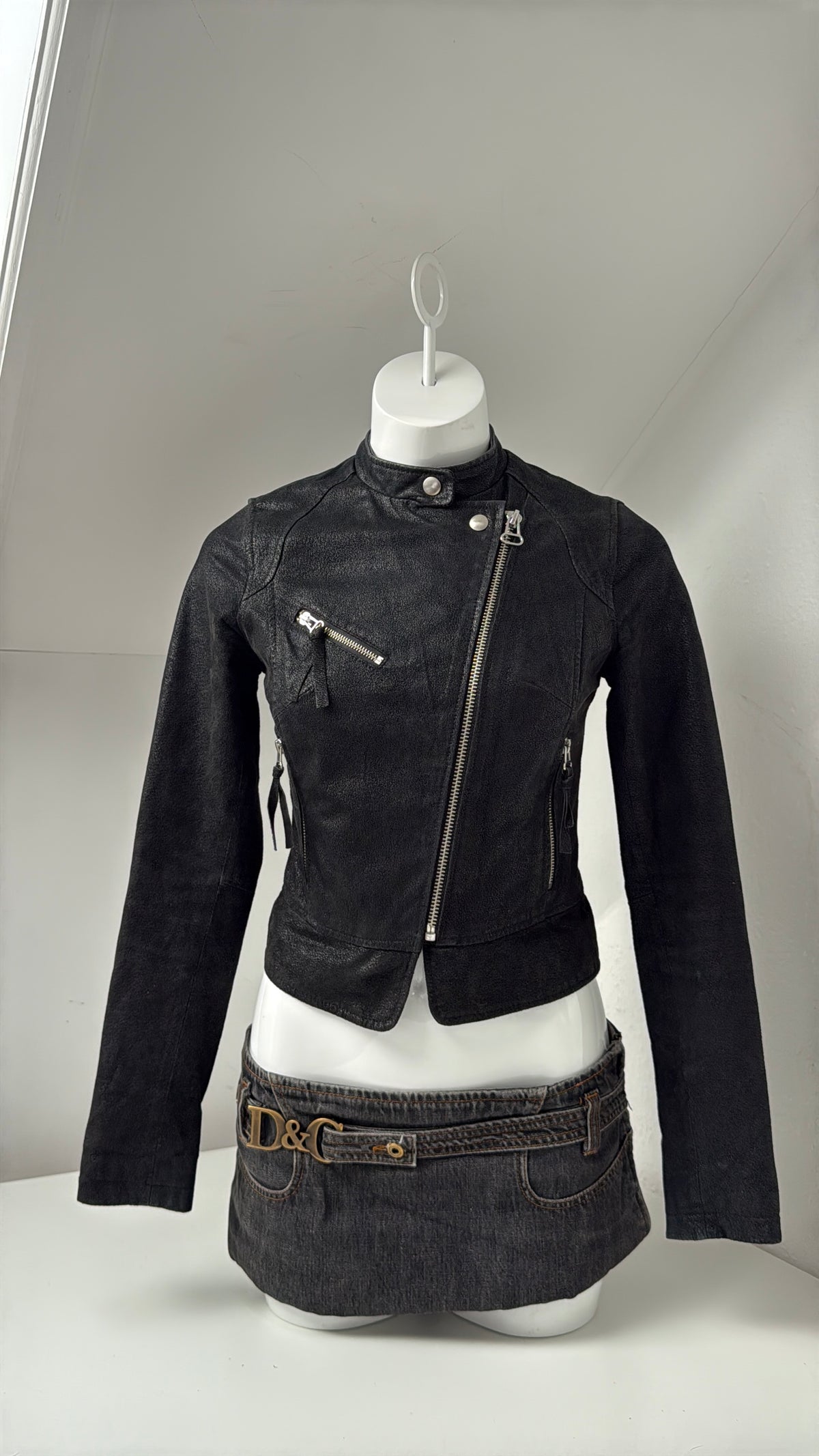 Vintage Leather Jacket (UK8)