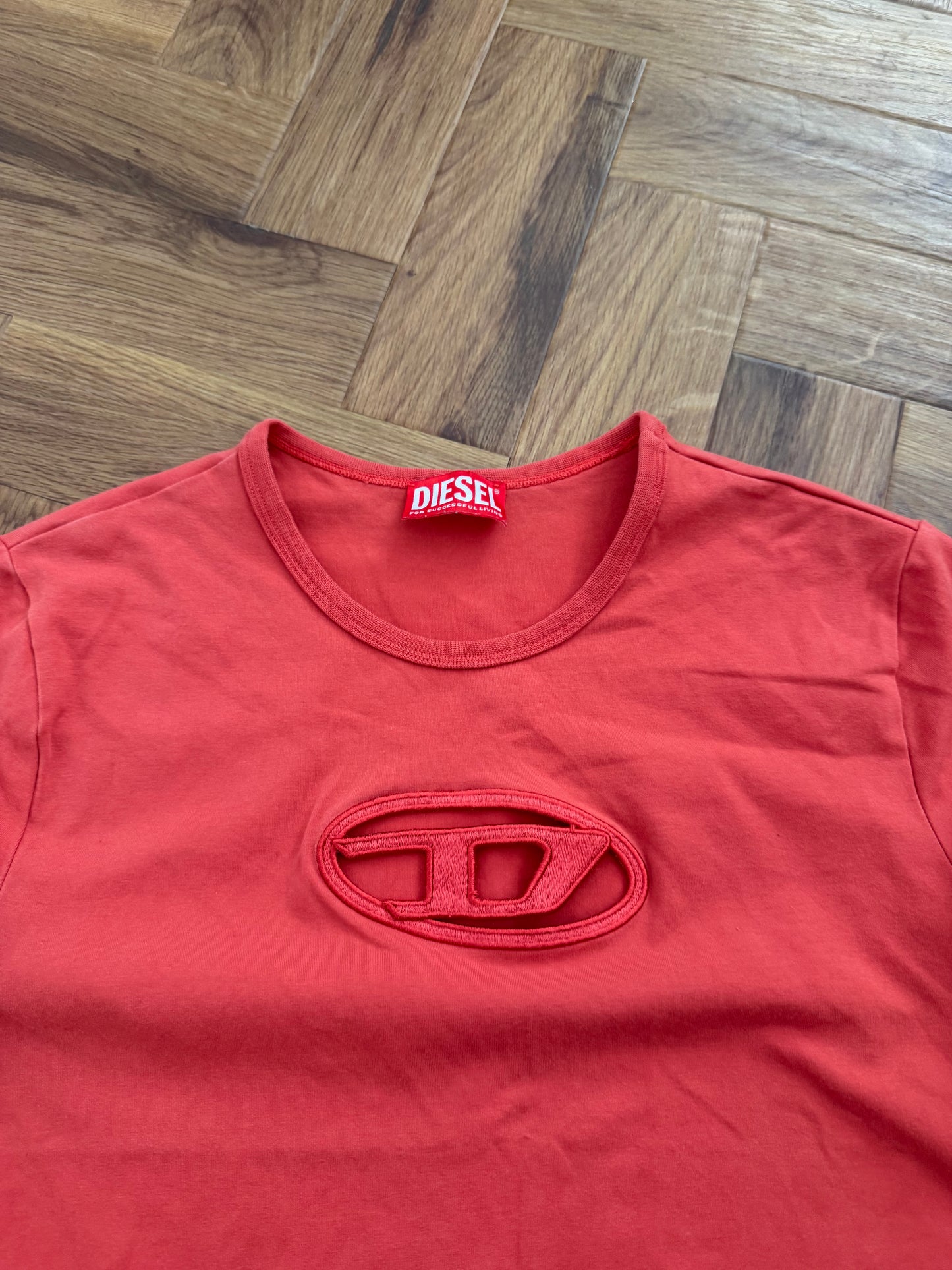 Diesel Cut Out Baby Tee (L)