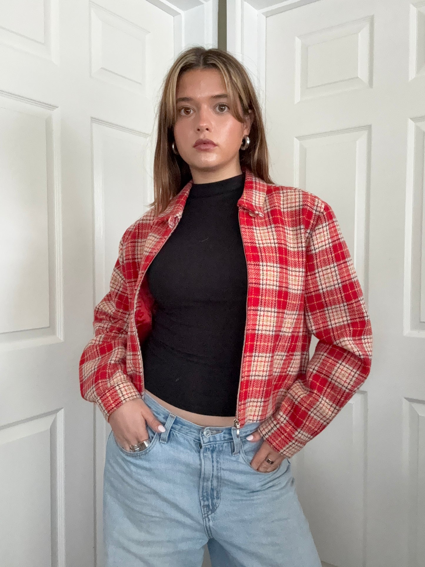 French Connection Wool Tartan Jacket (S)