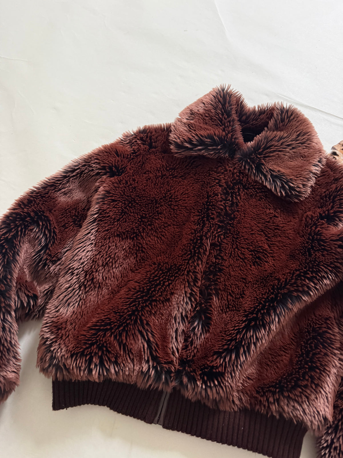Y2K Faux Fur Jacket (UK12)