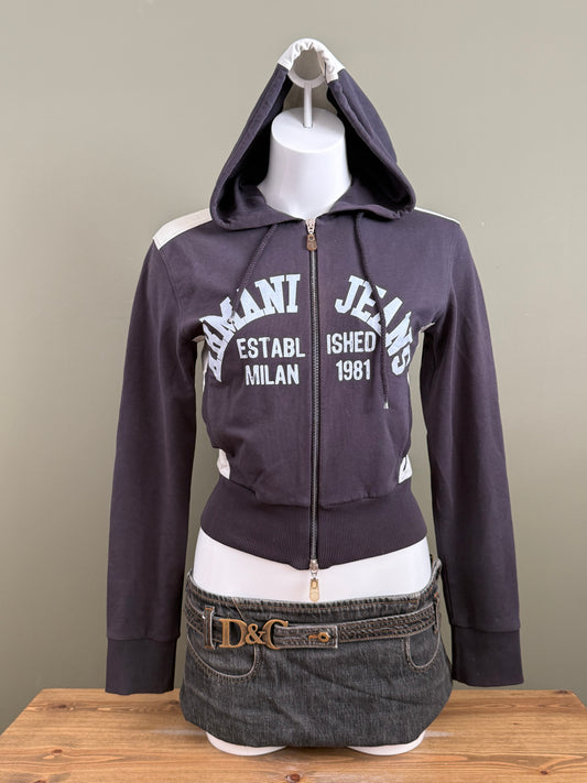 Armani Zip Hoodie (UK8)