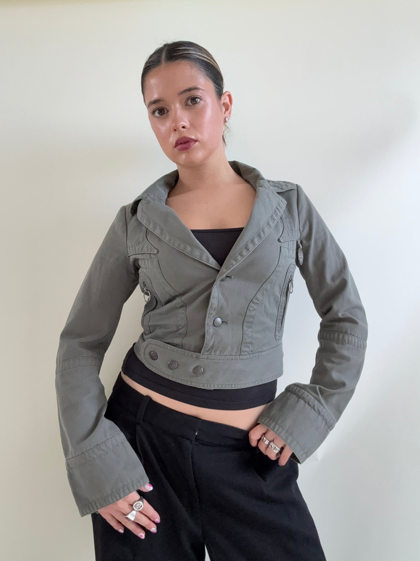Diesel Cropped Fitted Jacket (S)