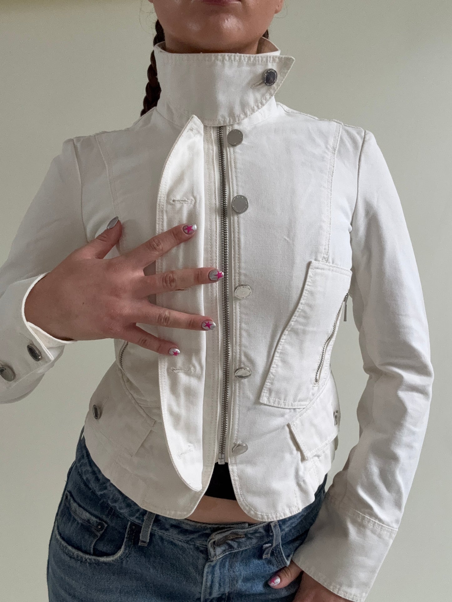 Karen Millen Funnel Neck Corset Jacket (UK8)