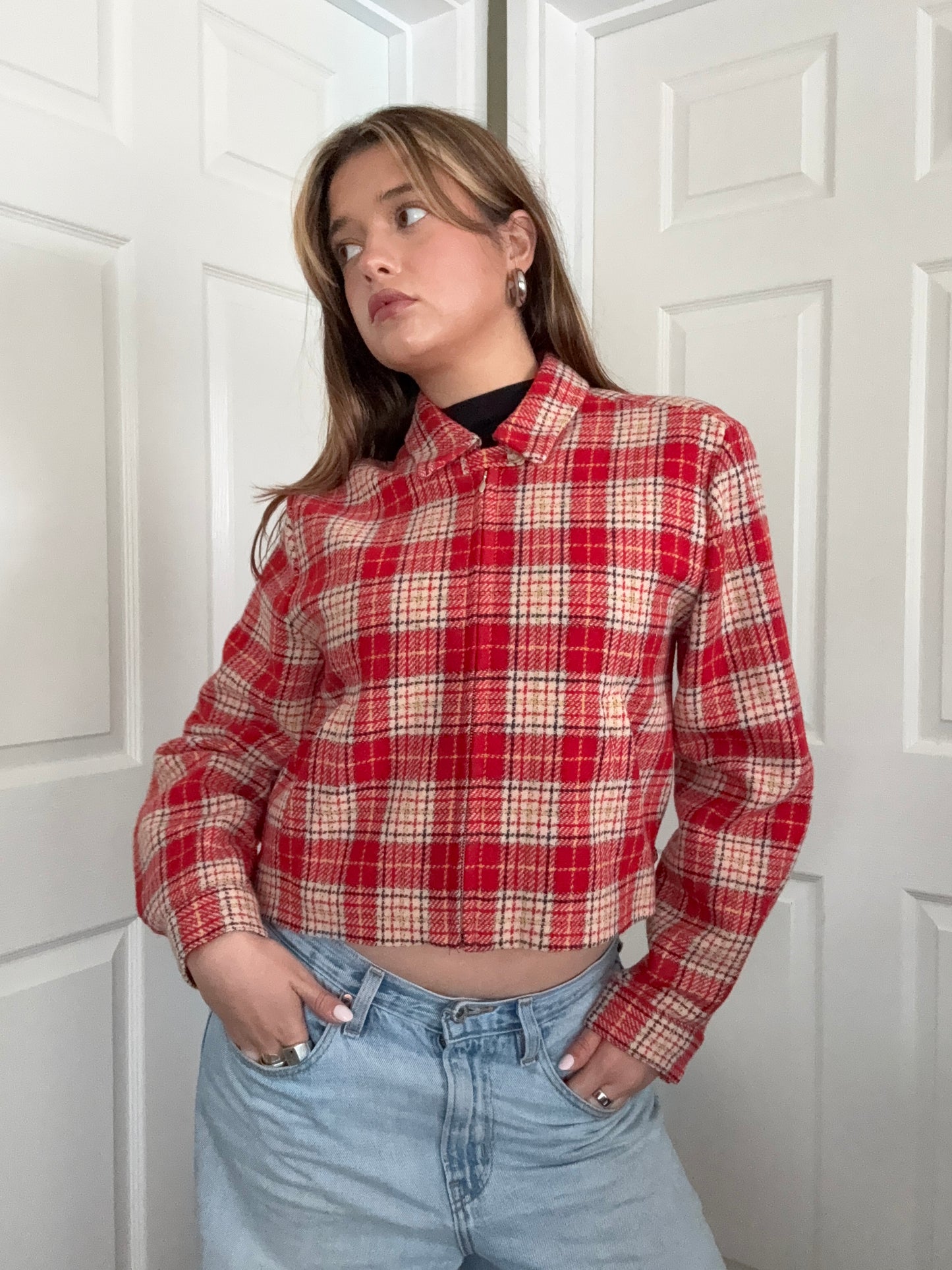 French Connection Wool Tartan Jacket (S)