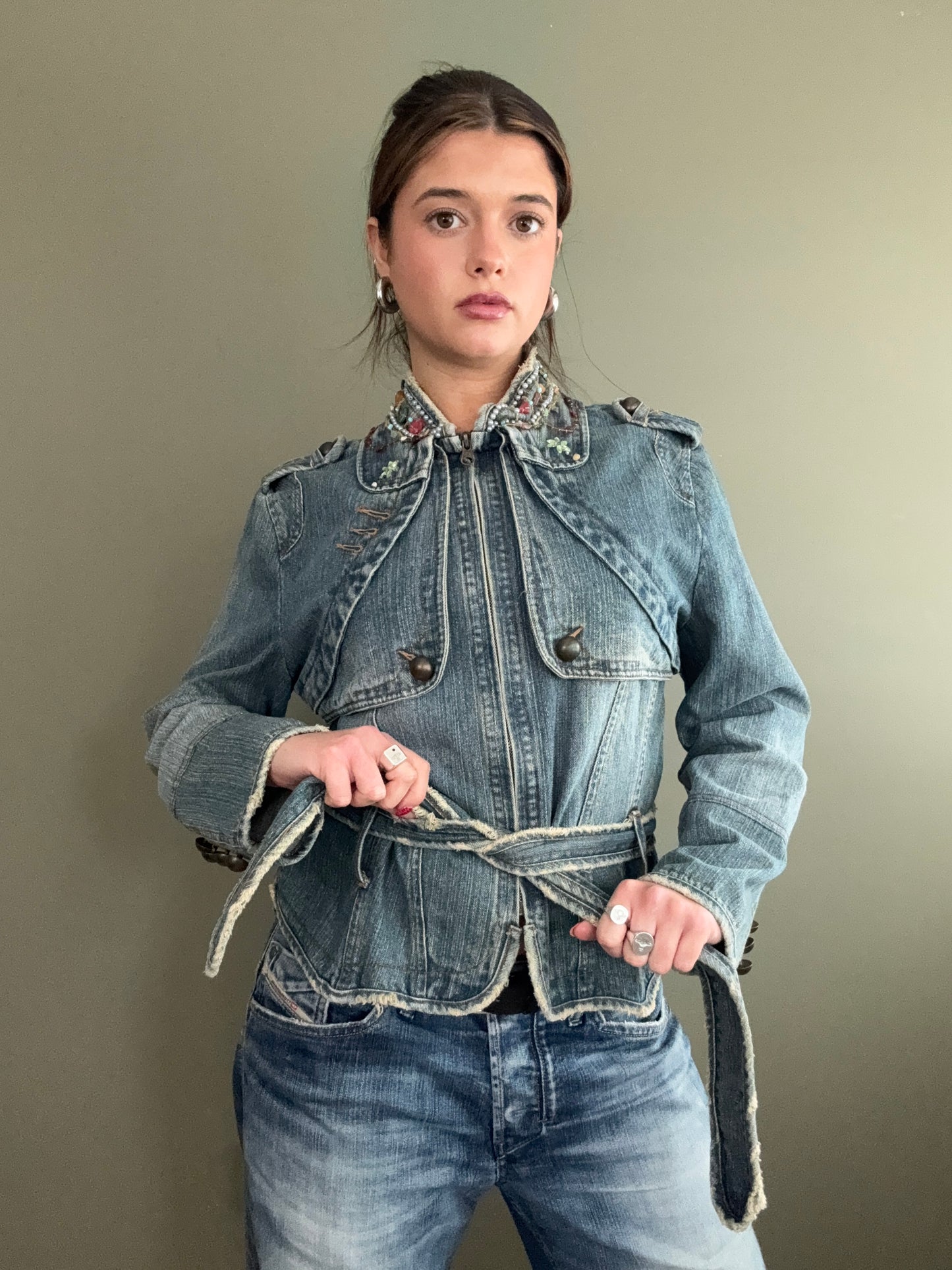 Y2K Denim Jacket (S)