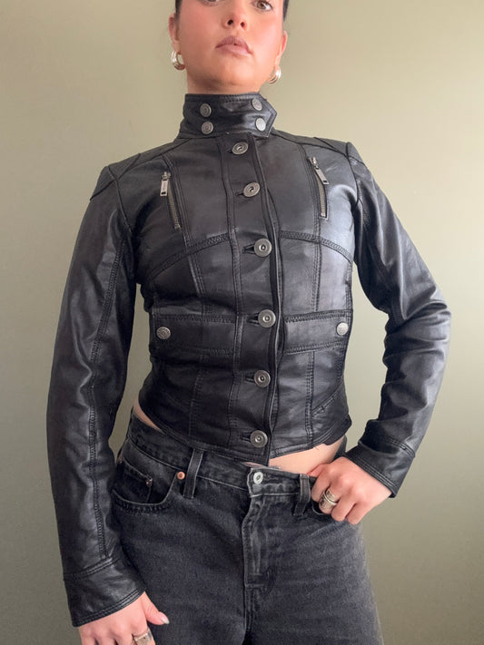 Leather Corset Jacket (UK8)
