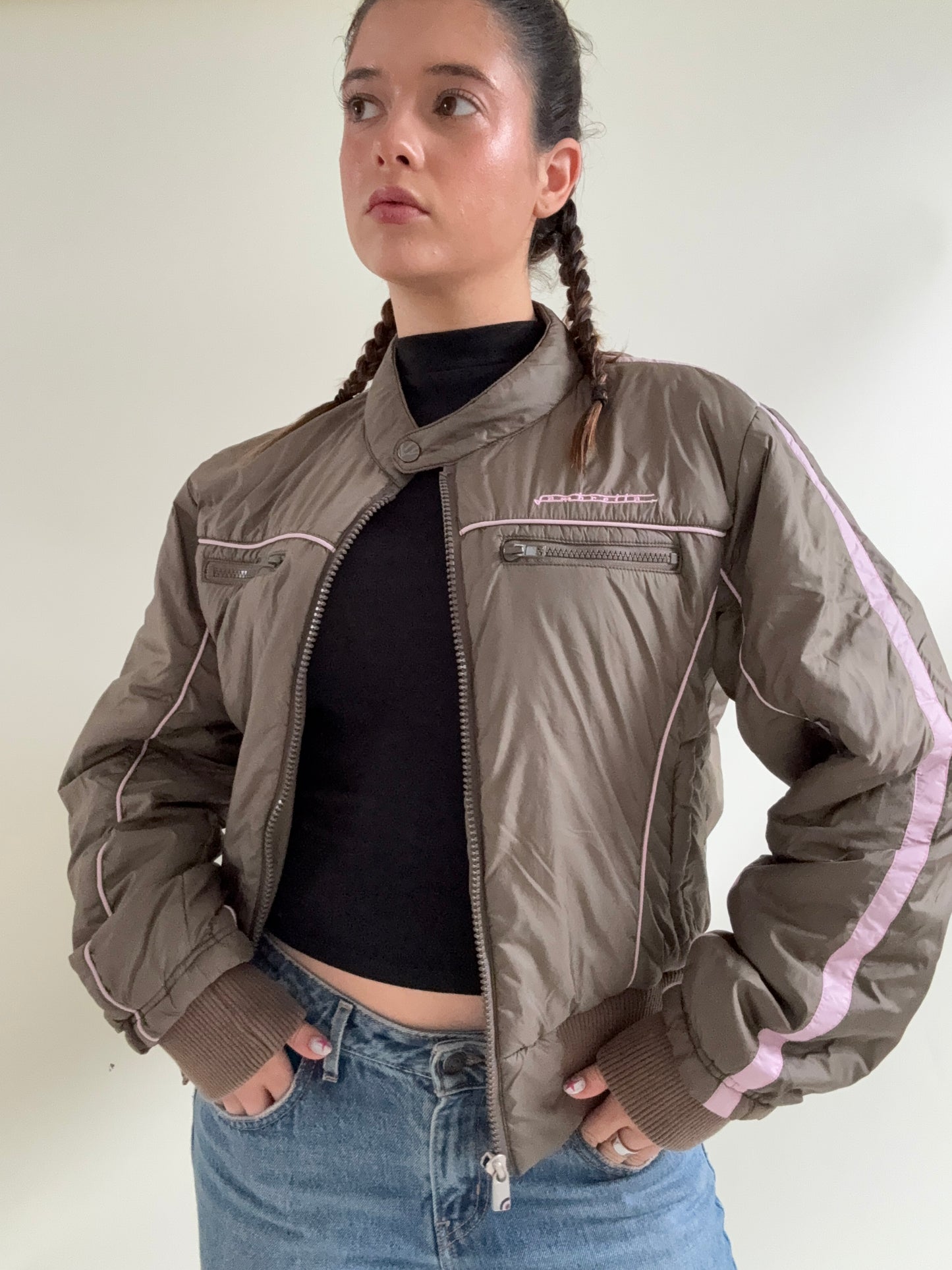 Y2K Bomber Jacket (M)