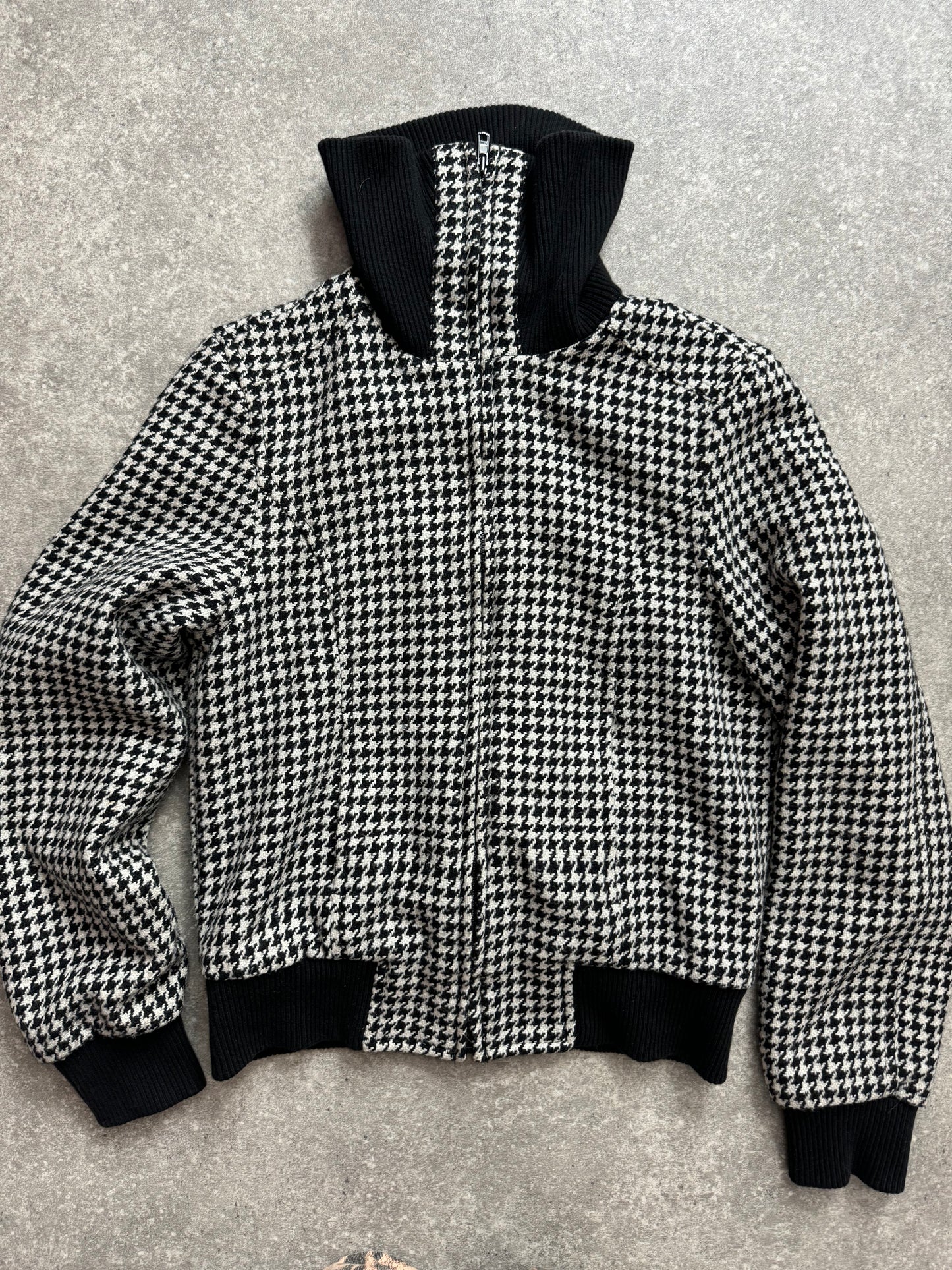 Dogtooth Print Jacket (UK10)