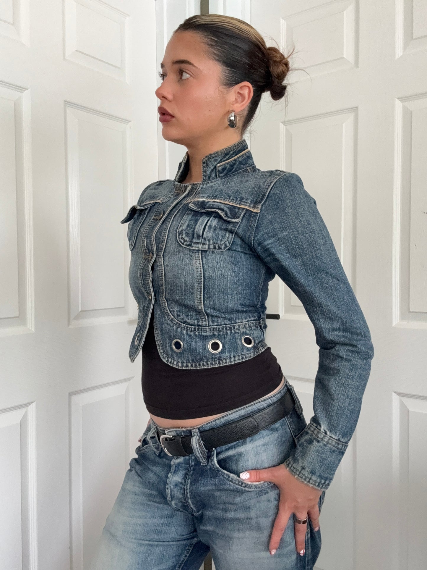 Cropped Denim Jacket (M)