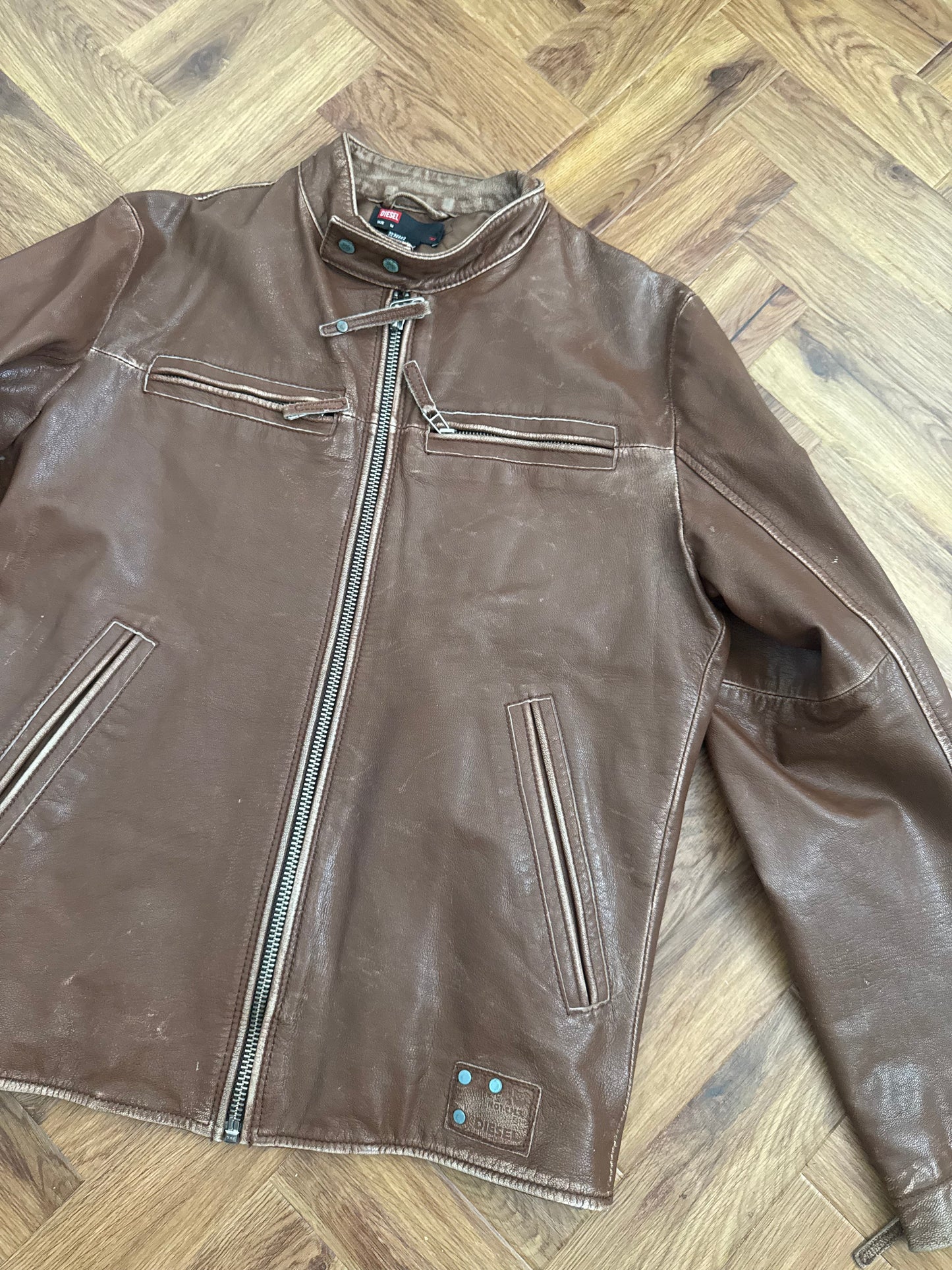 Diesel Leather Biker Jacket (M)