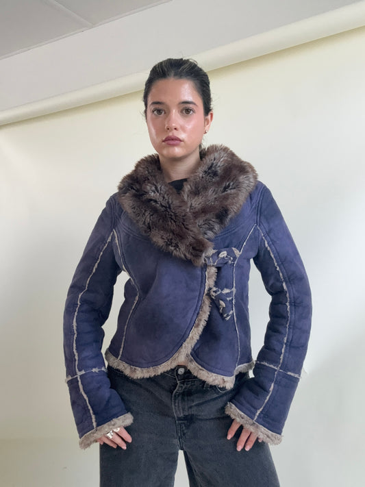 Miss Sixty Faux Fur Jacket (L)