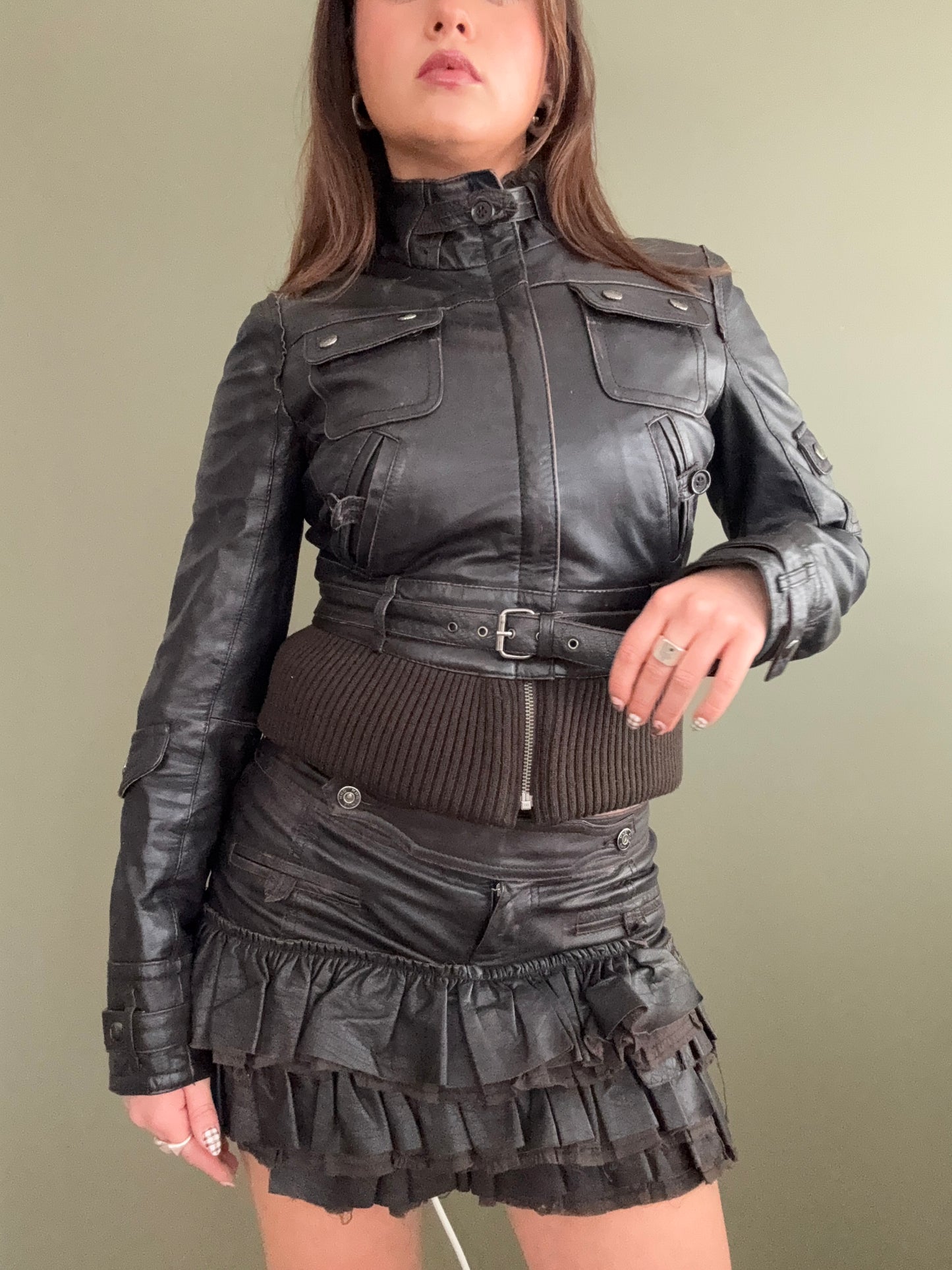 Leather Two Piece Set (S)