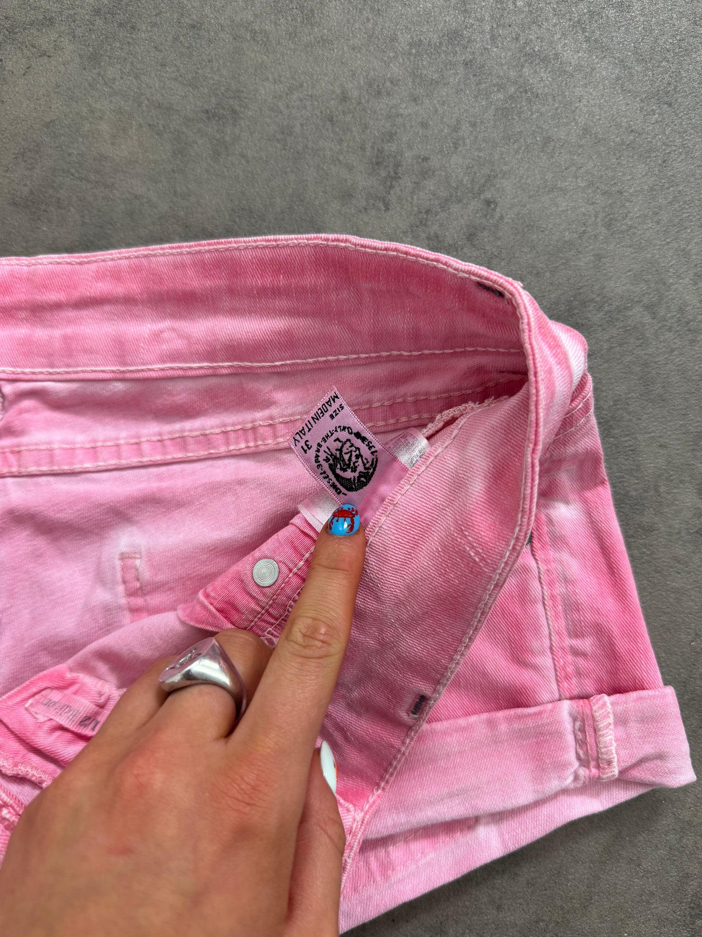 Diesel Pink Mini Shorts