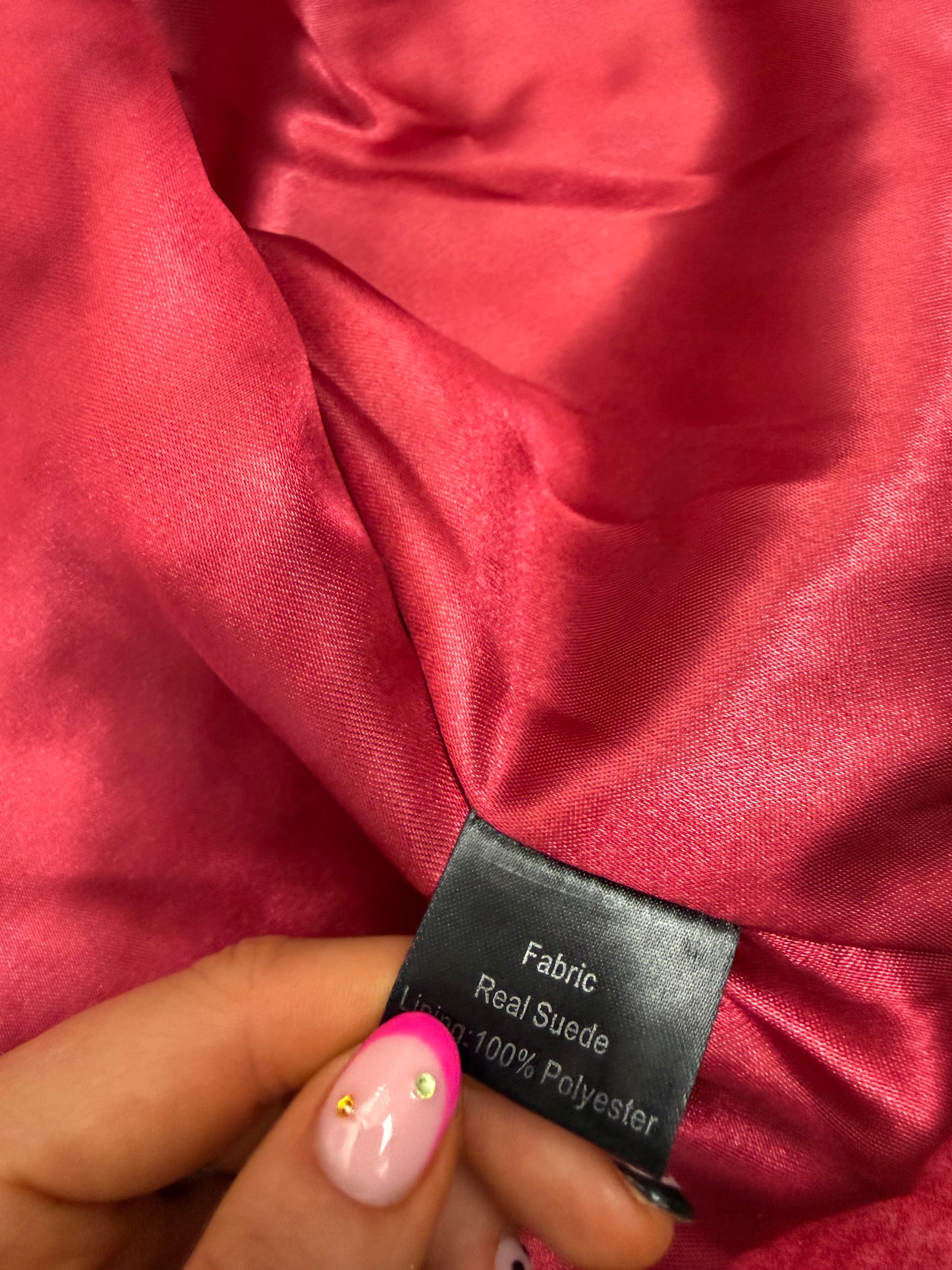 Red Suede Jacket (UK12)