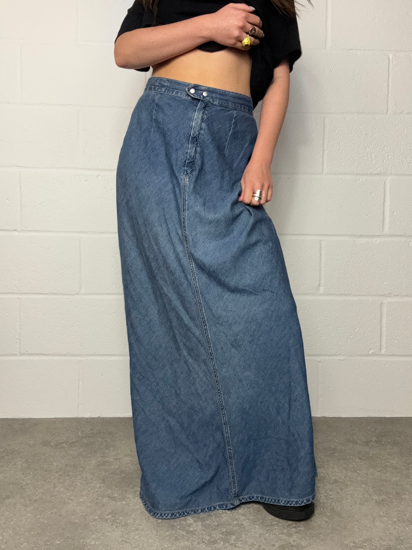 Diesel Long Denim Skirt