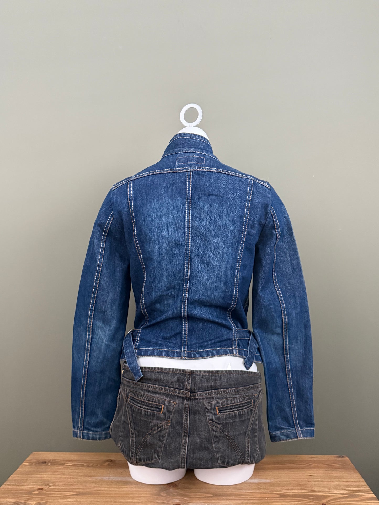 French Connection Denim Cargo Jacket (UK12)