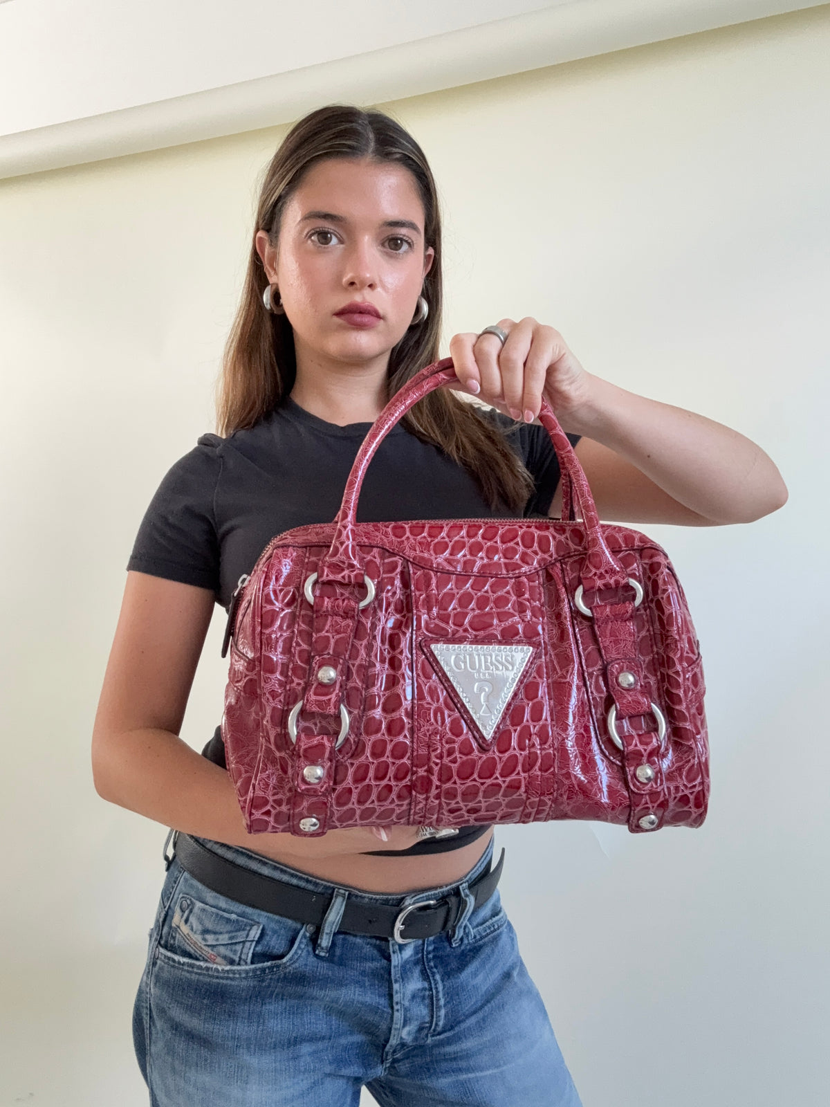Vintage Guess Bowler Bag