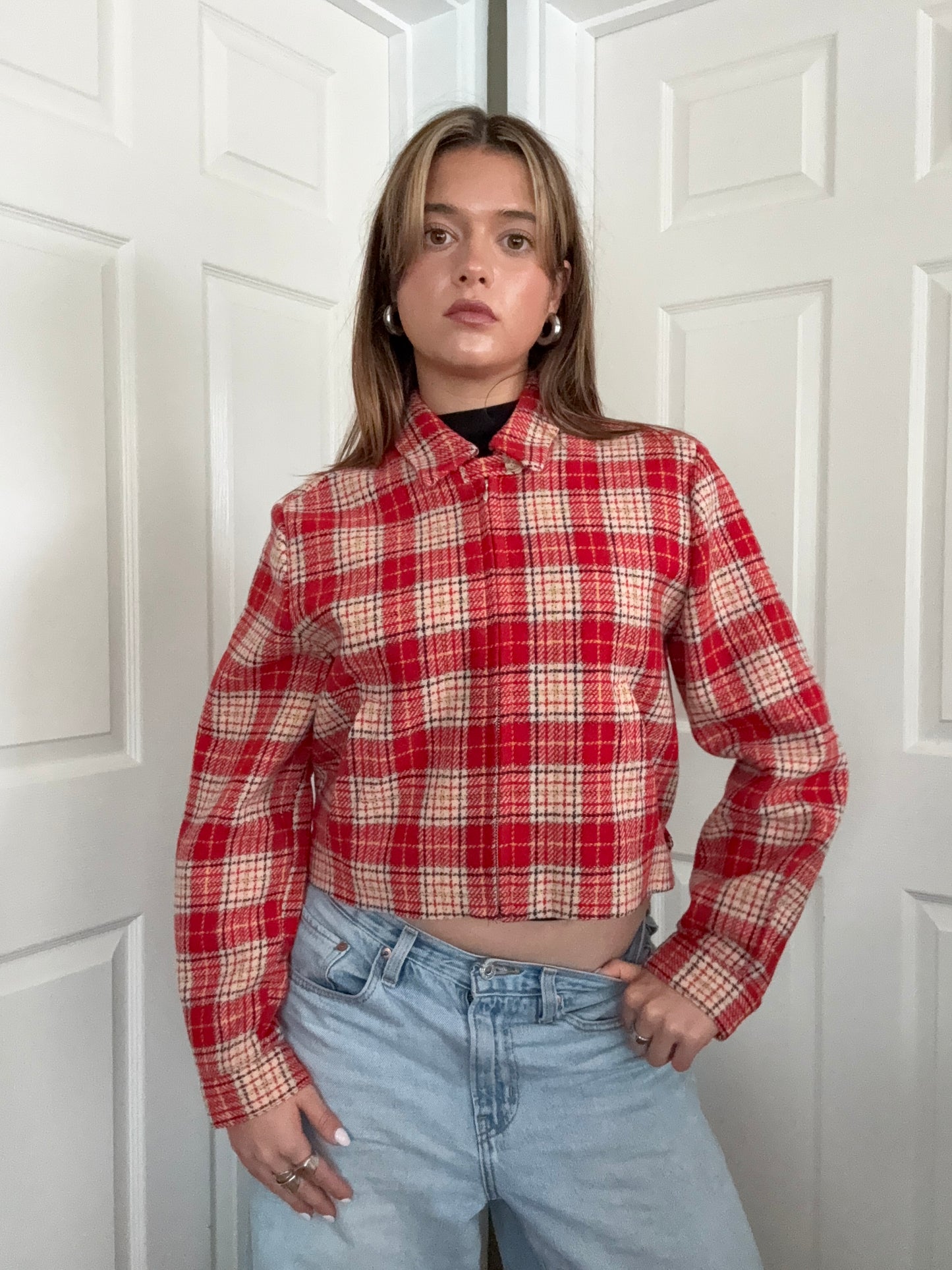 French Connection Wool Tartan Jacket (S)