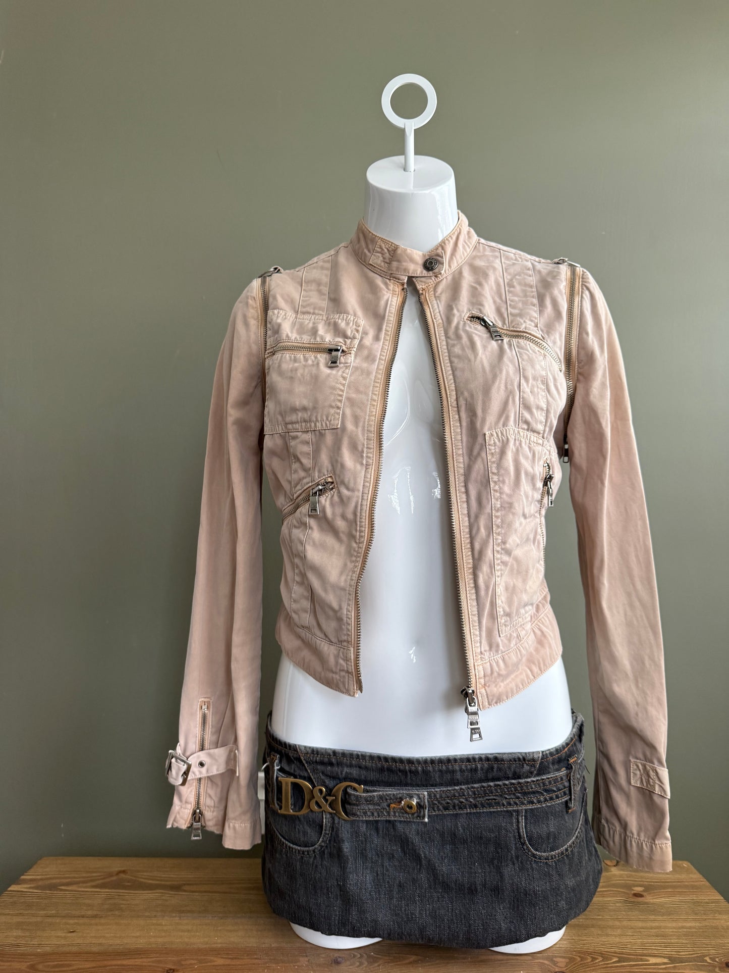 Beige Guess Utility Jacket (S)