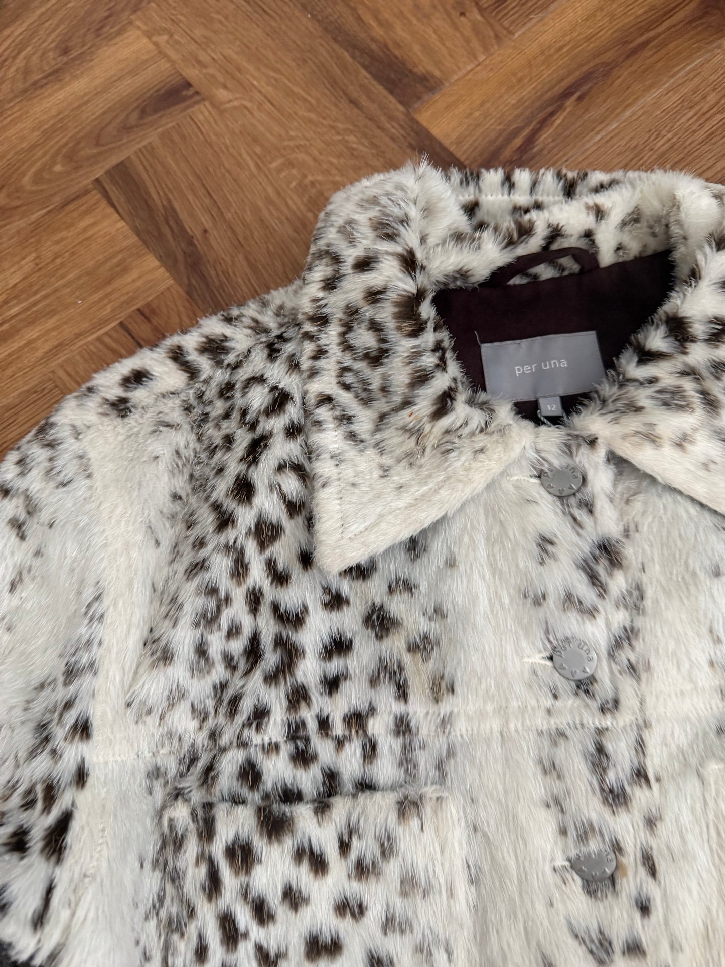 Faux Fur Leopard Jacket (UK14)
